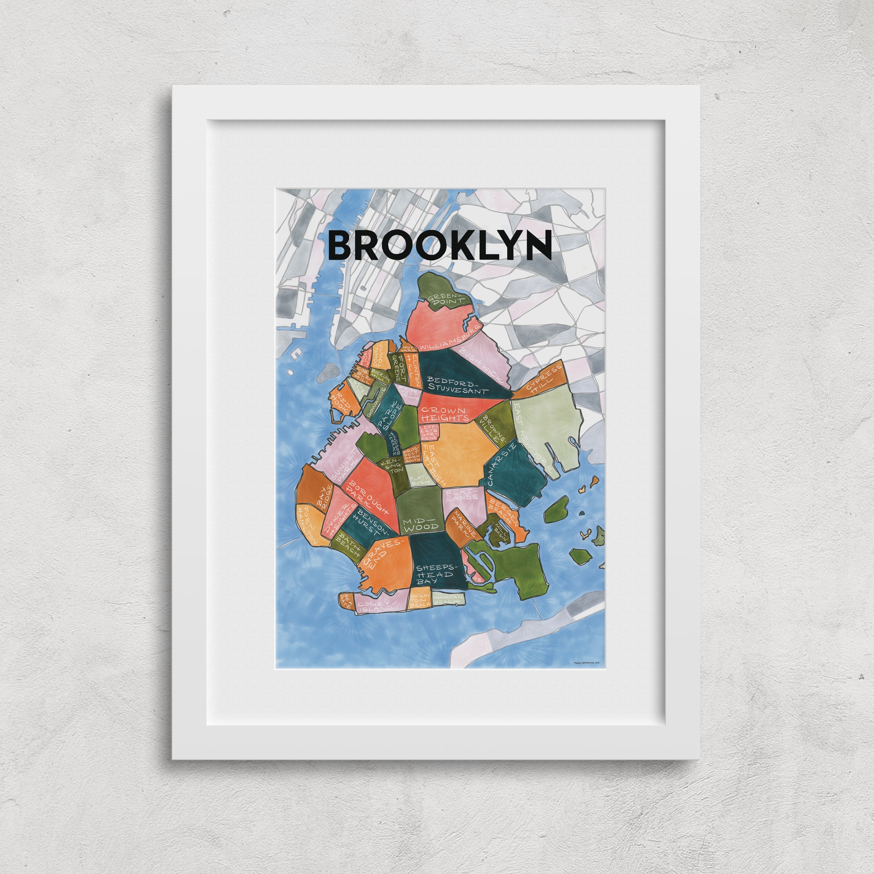 Brooklyn Neighborhoods Print