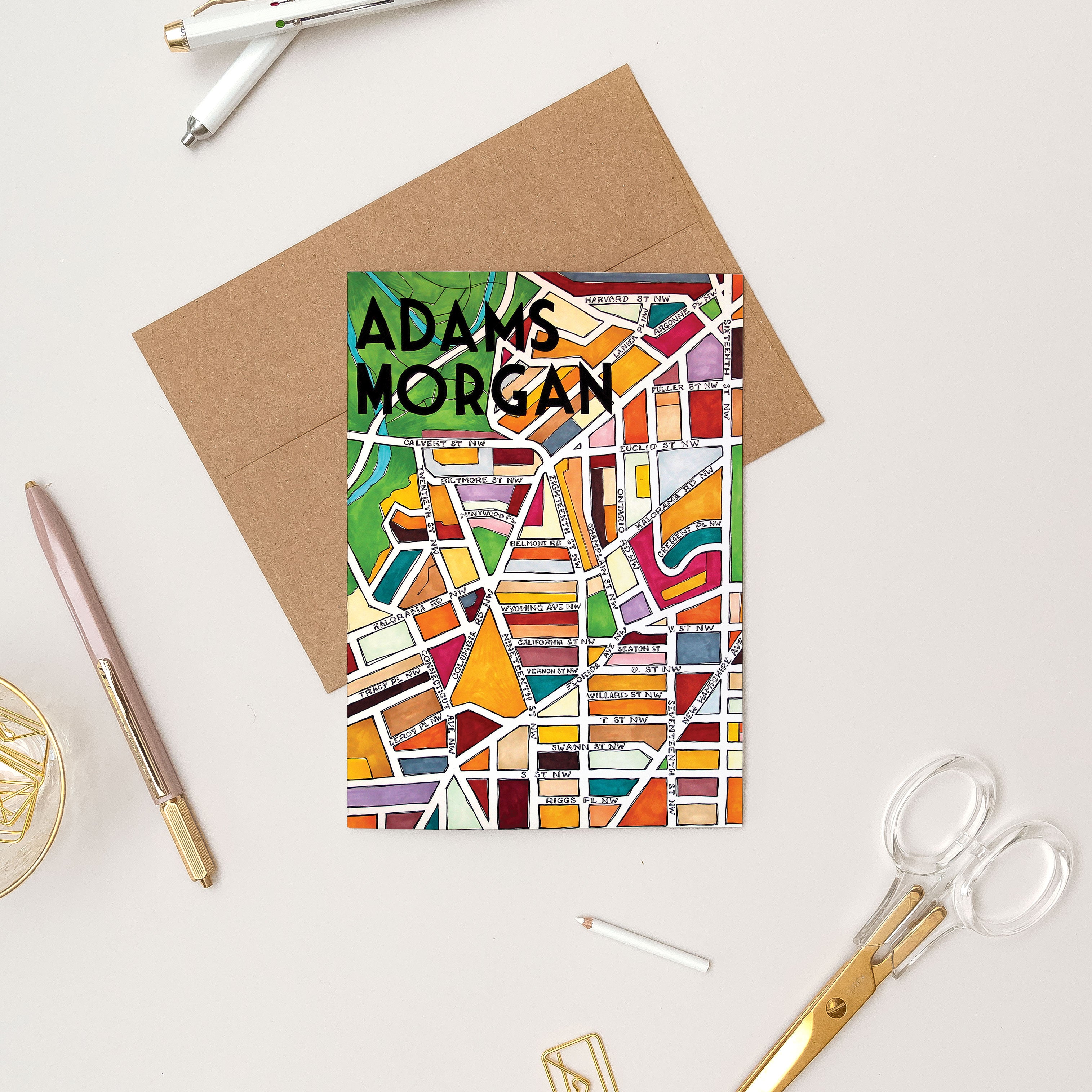 Adams Morgan Greeting Card