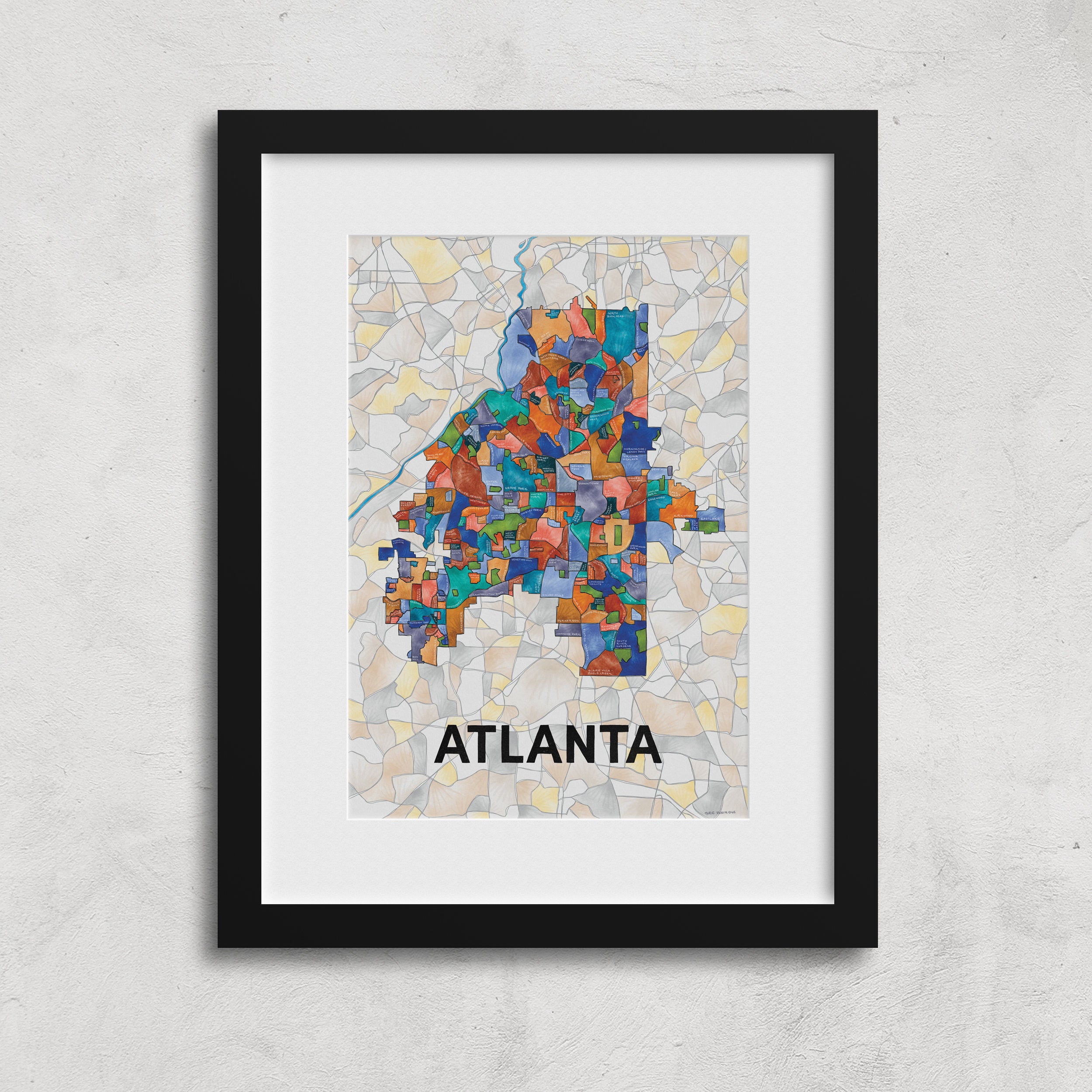 Atlanta Neighborhoods Print