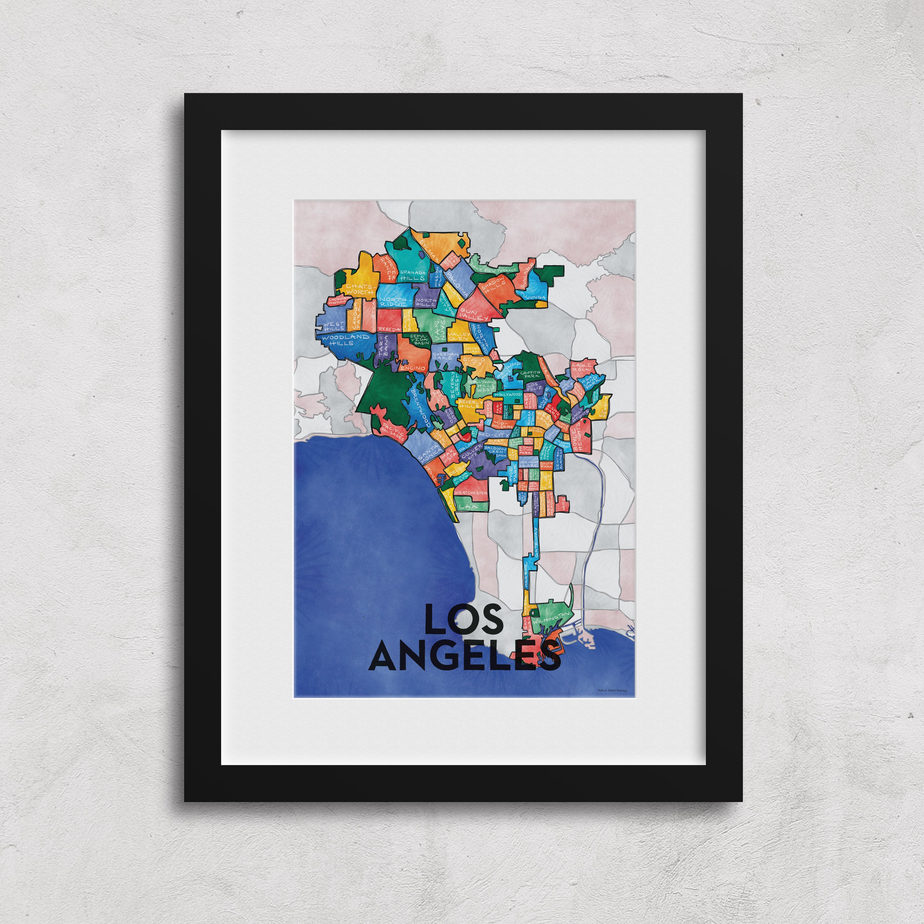 Los Angeles Neighborhoods Print