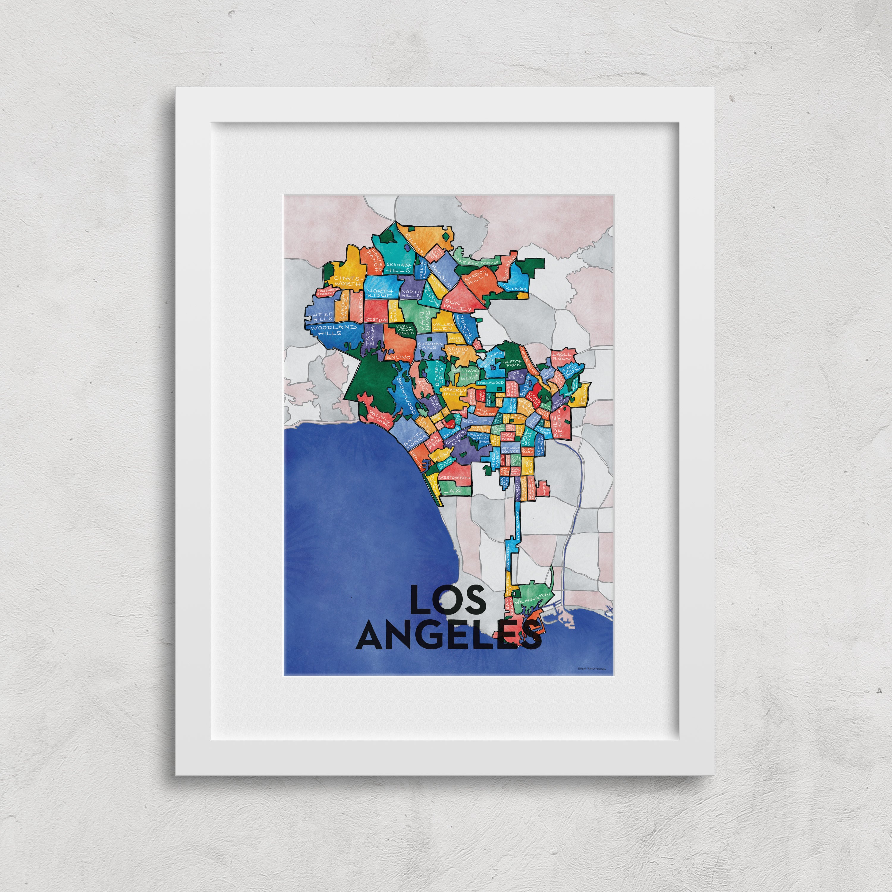 Los Angeles Neighborhoods Print