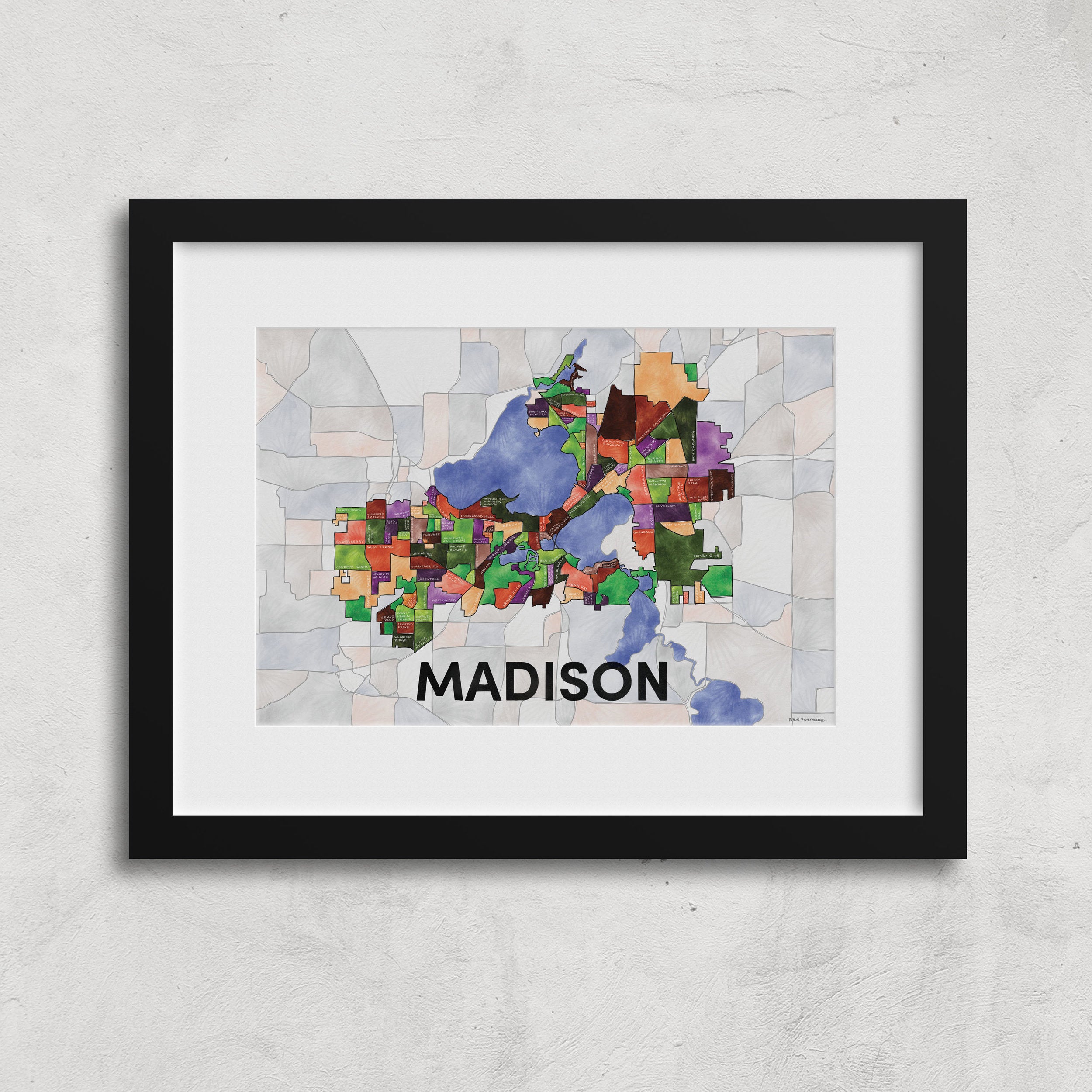 Madison Neighborhoods Print