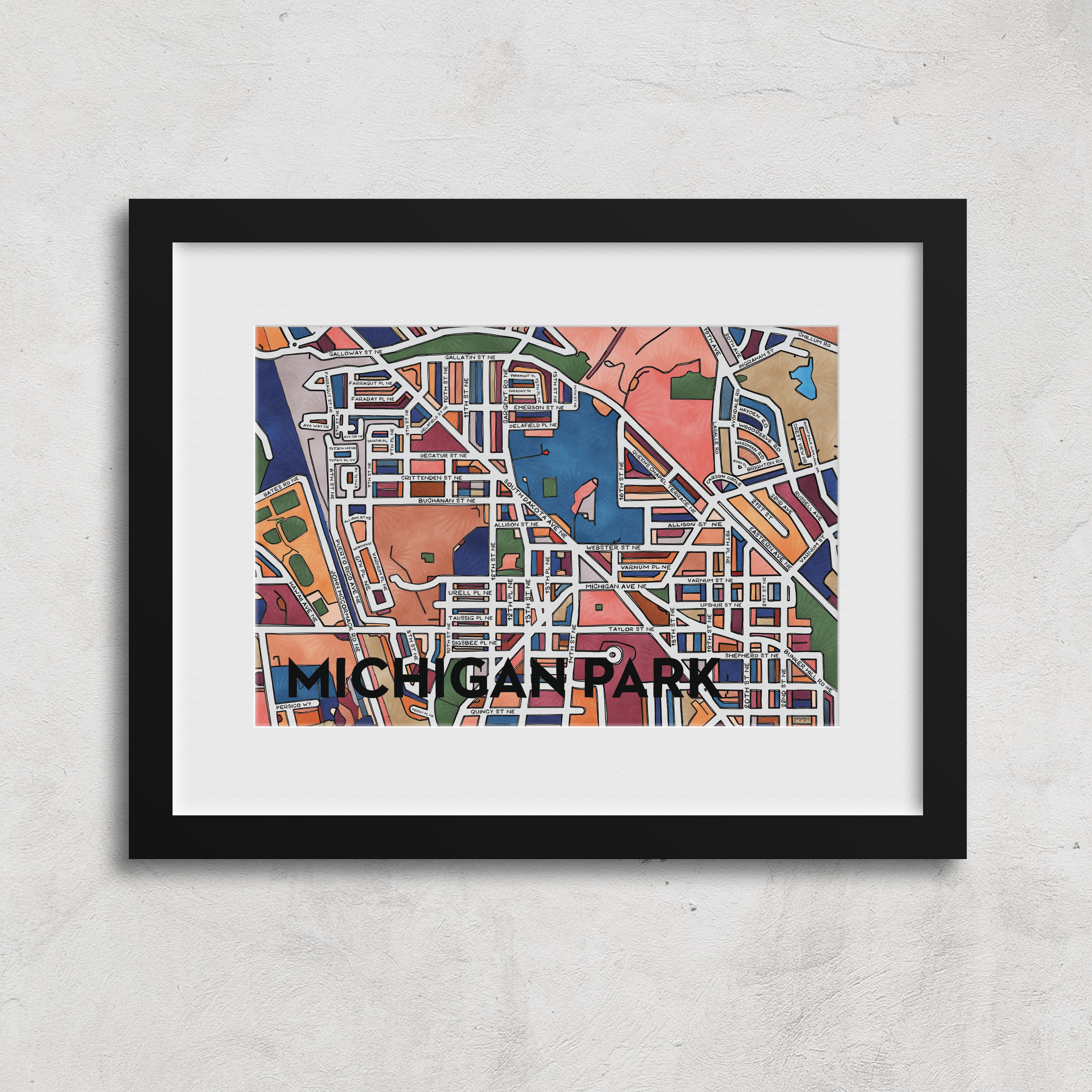 Michigan Park Print