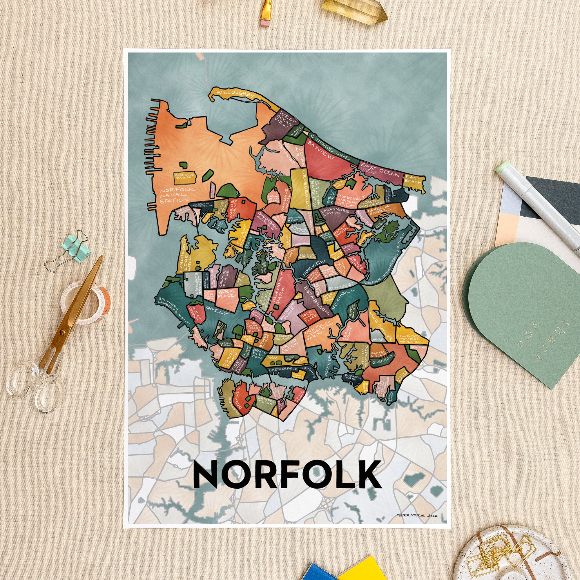Norfolk Neighborhoods Print