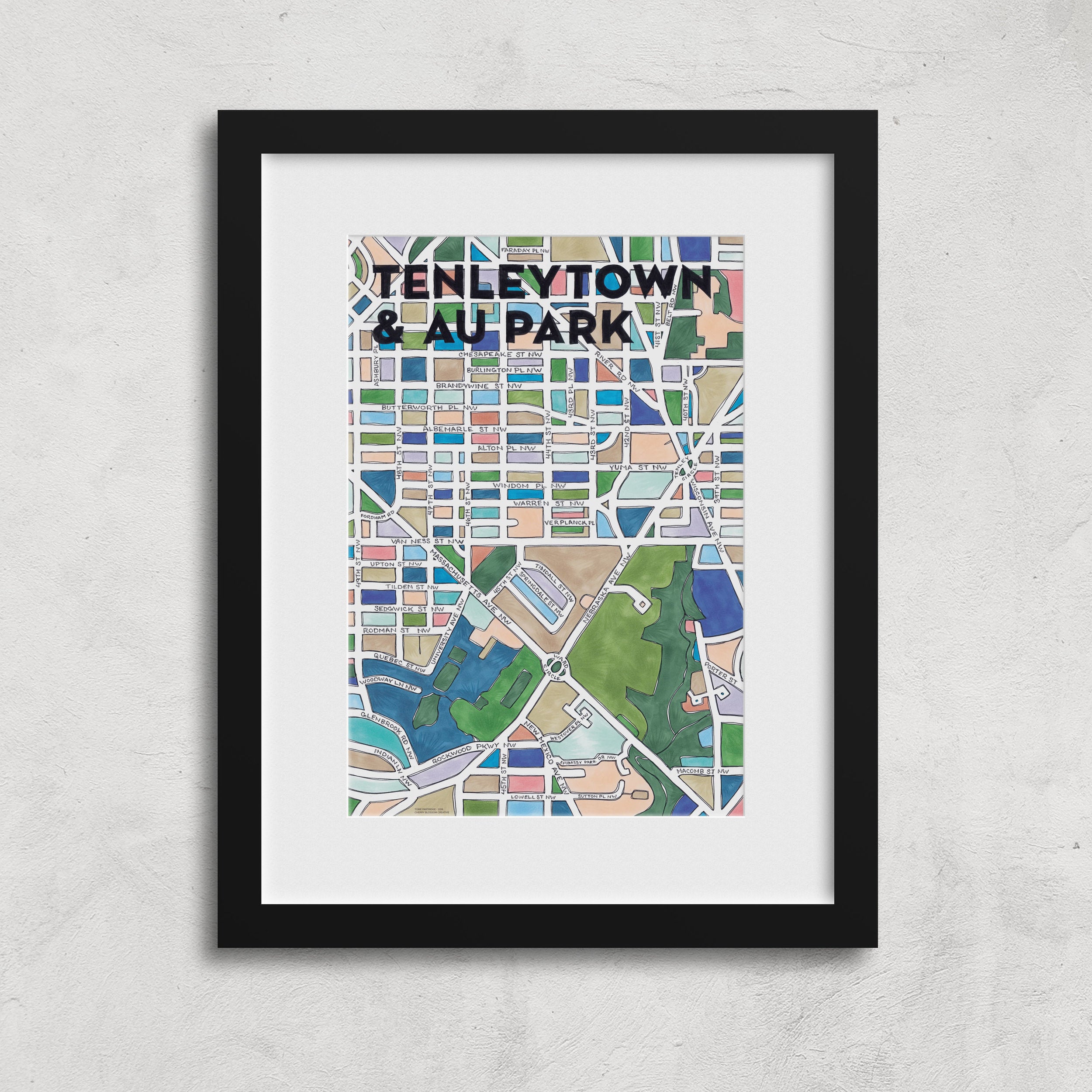 Tenleytown & AU Park Print