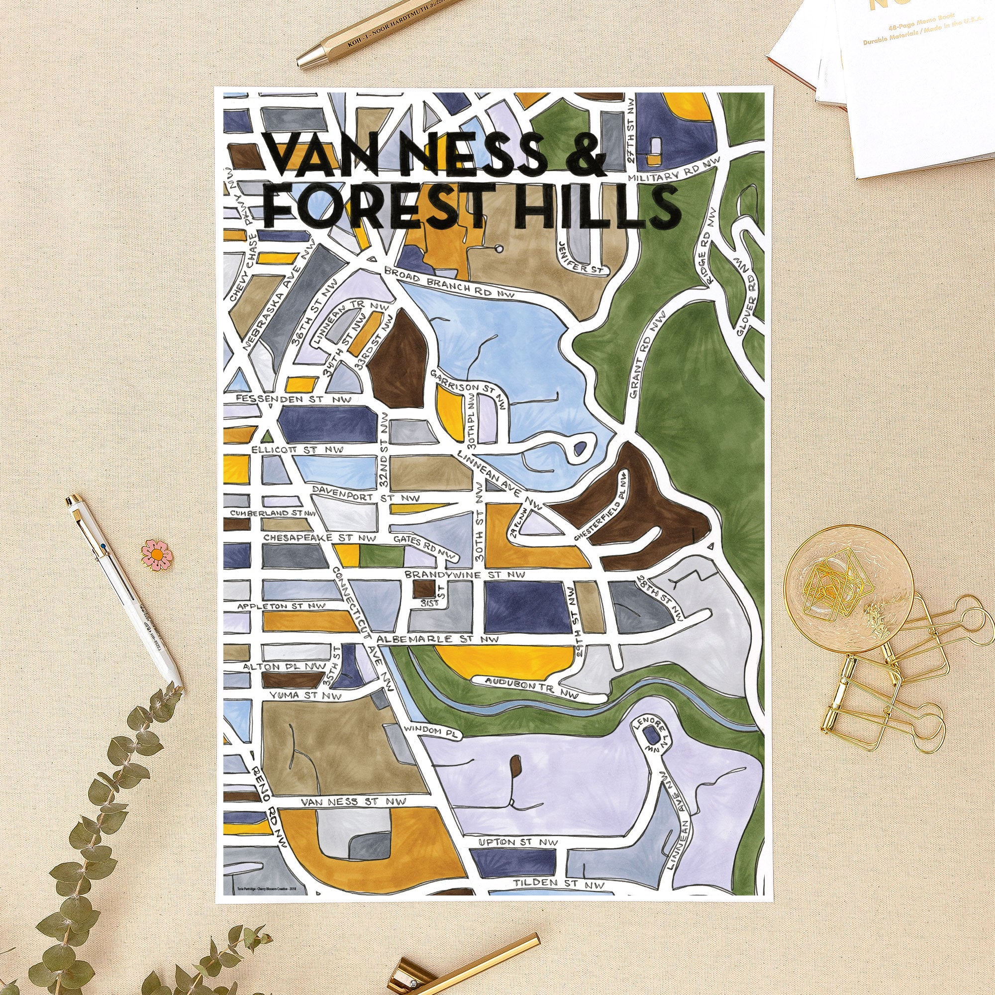 Van Ness & Forest Hills Print