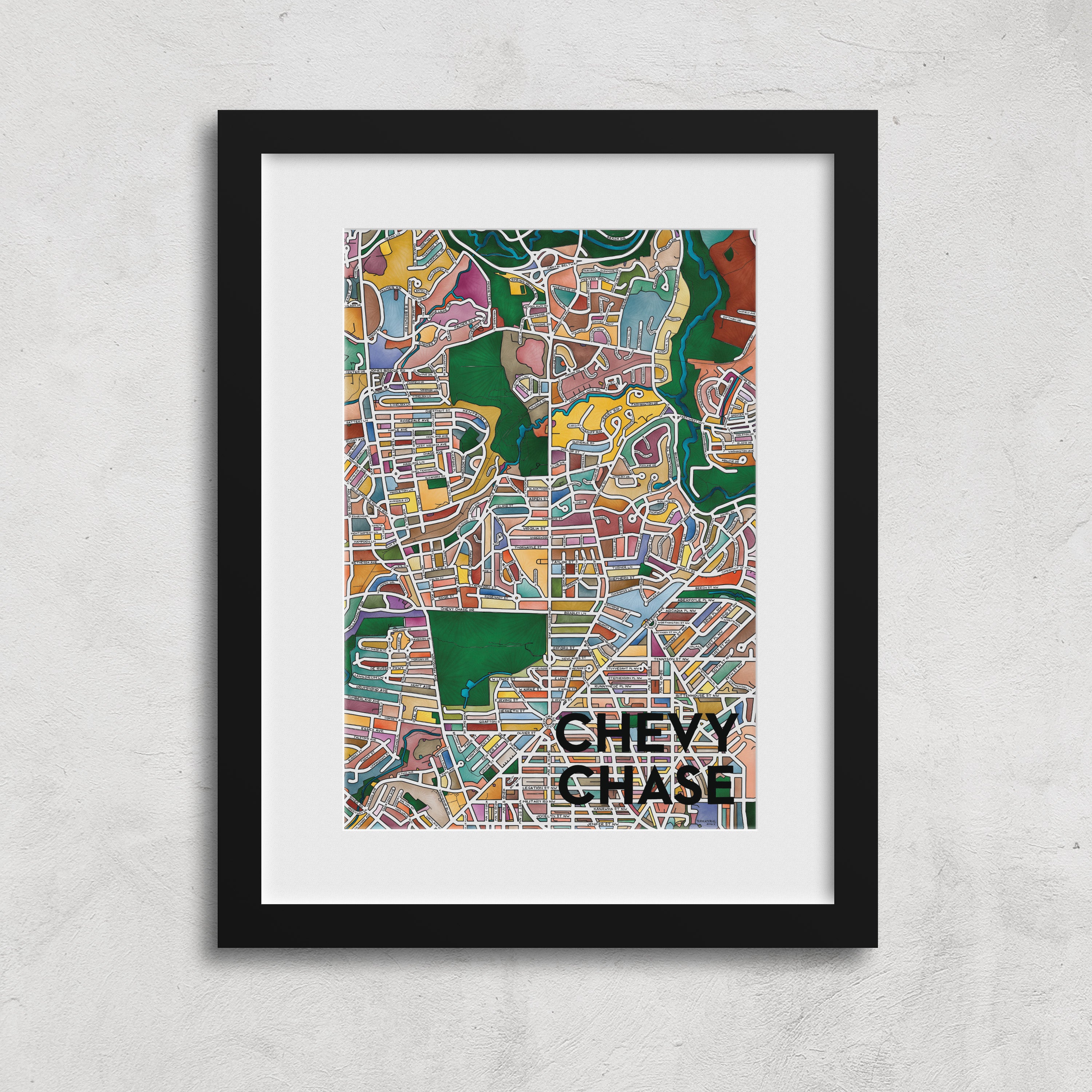 Chevy Chase, Maryland Print