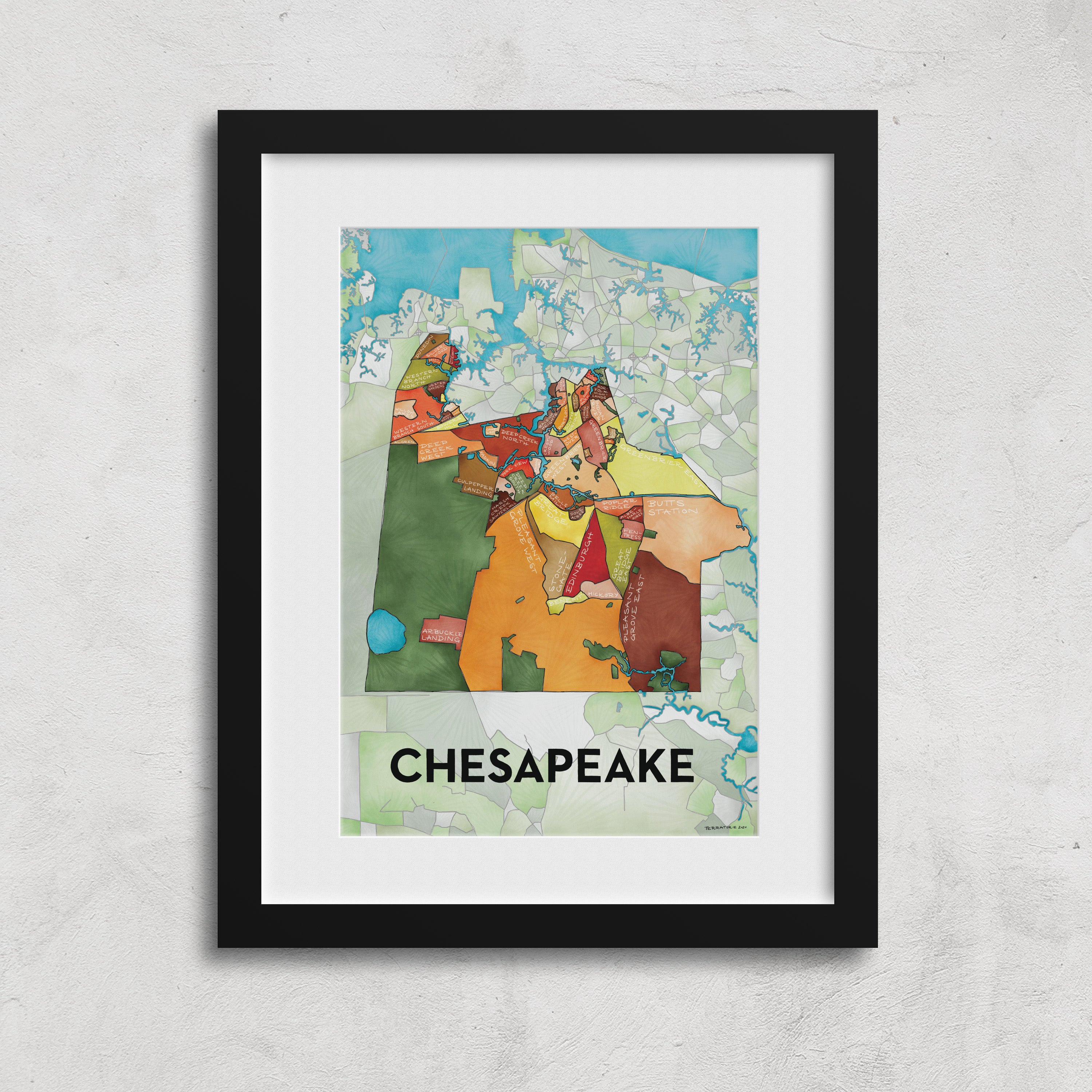 Chesapeake Neighborhoods Print