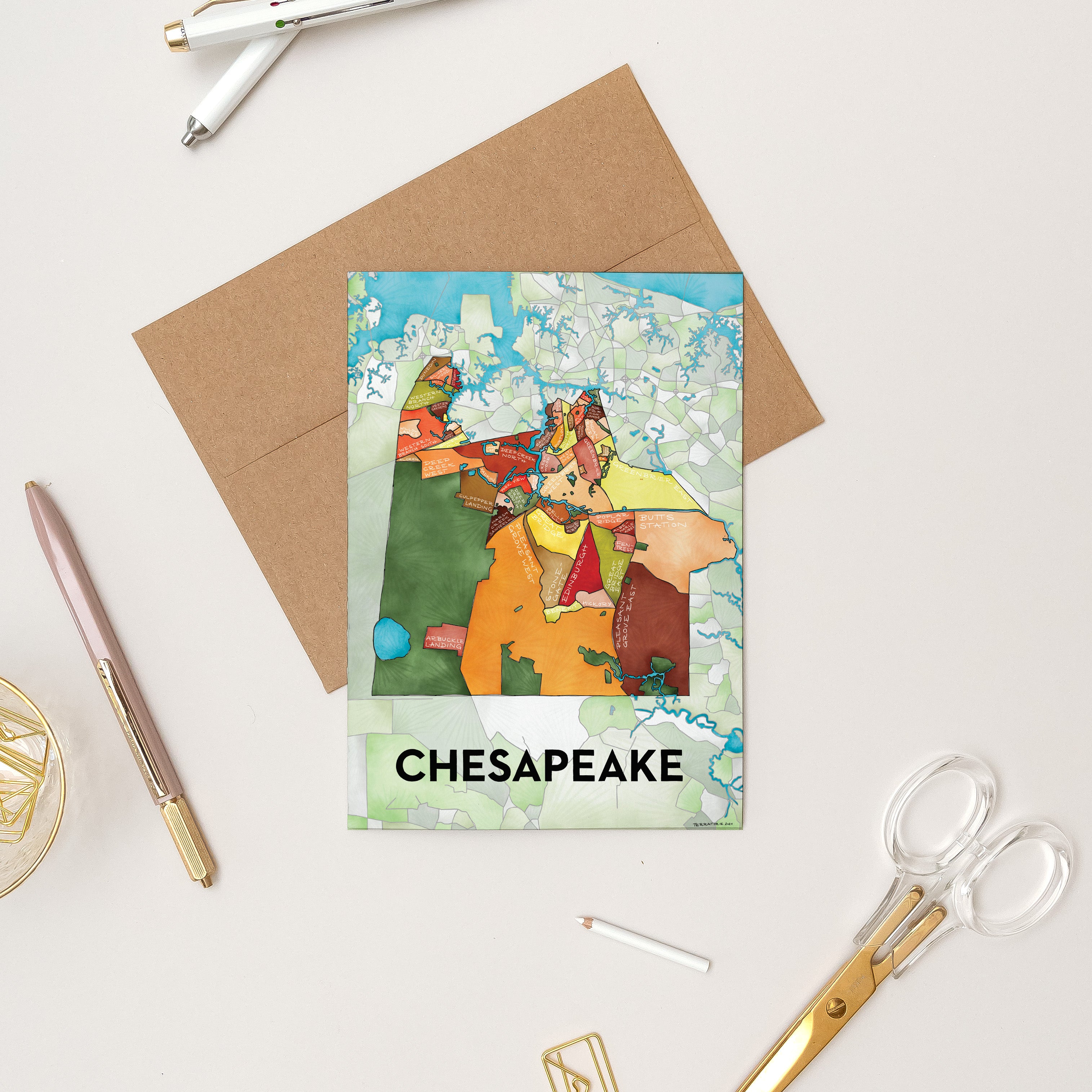 Chesapeake Neighborhoods Greeting Card