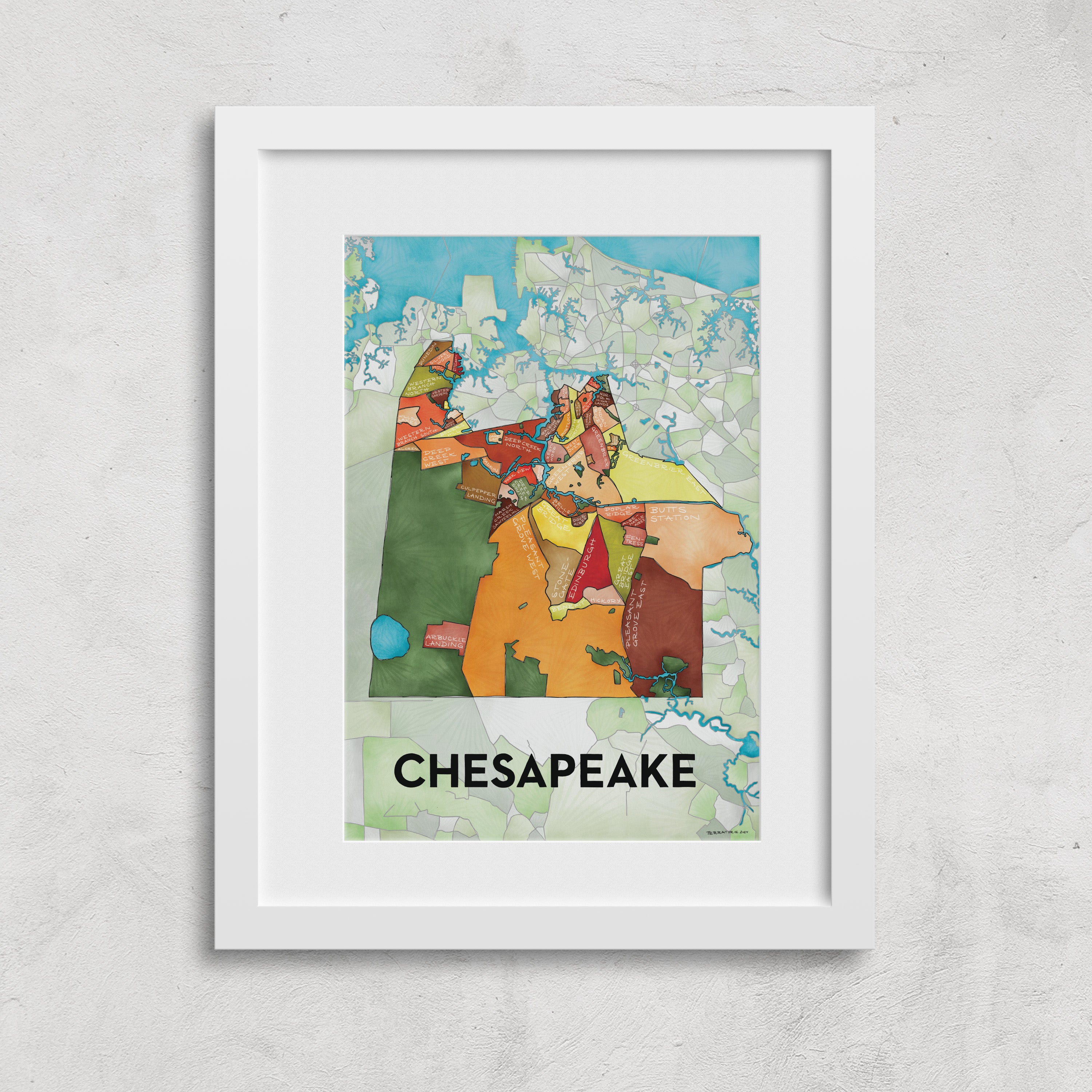 Chesapeake Neighborhoods Print