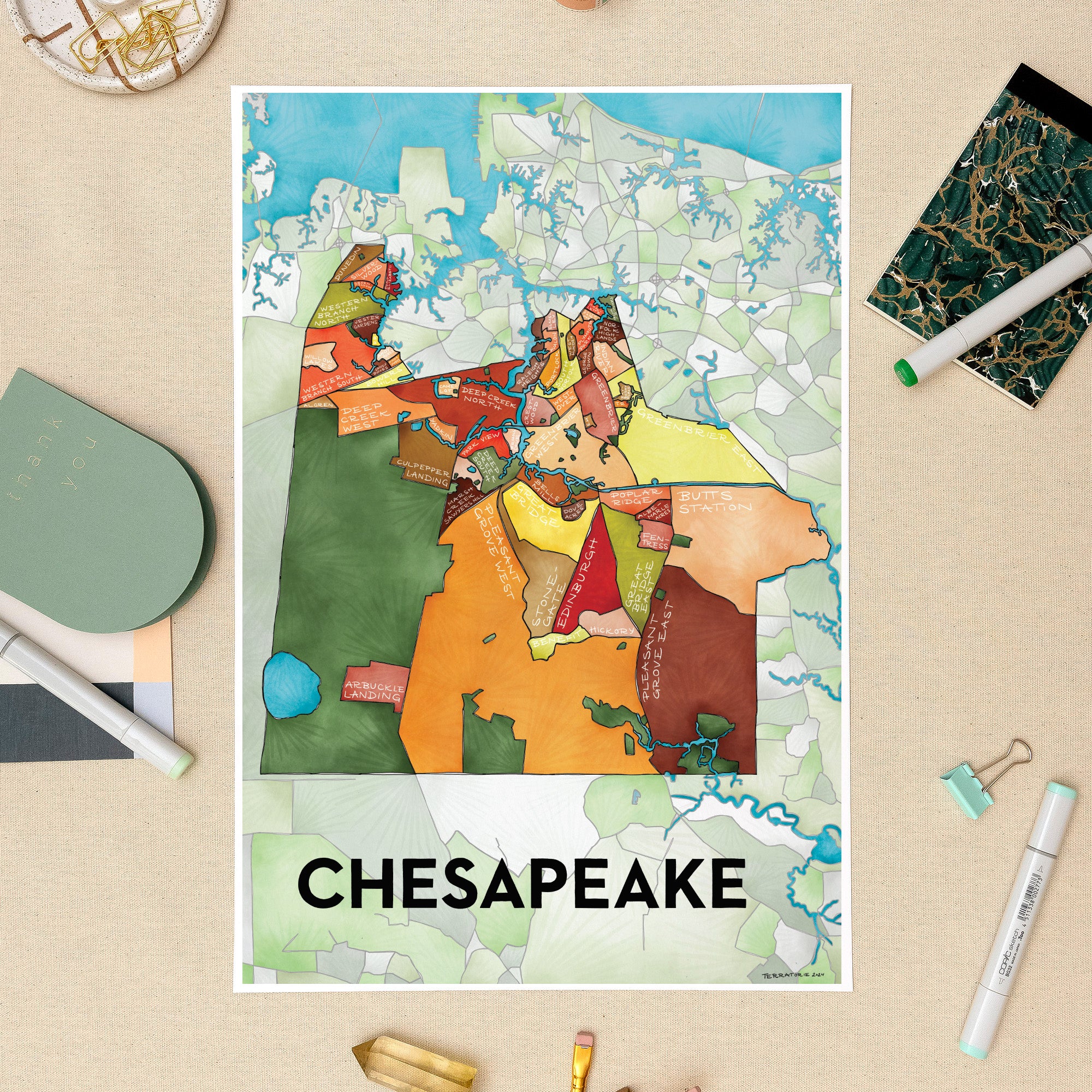 Chesapeake Neighborhoods Print