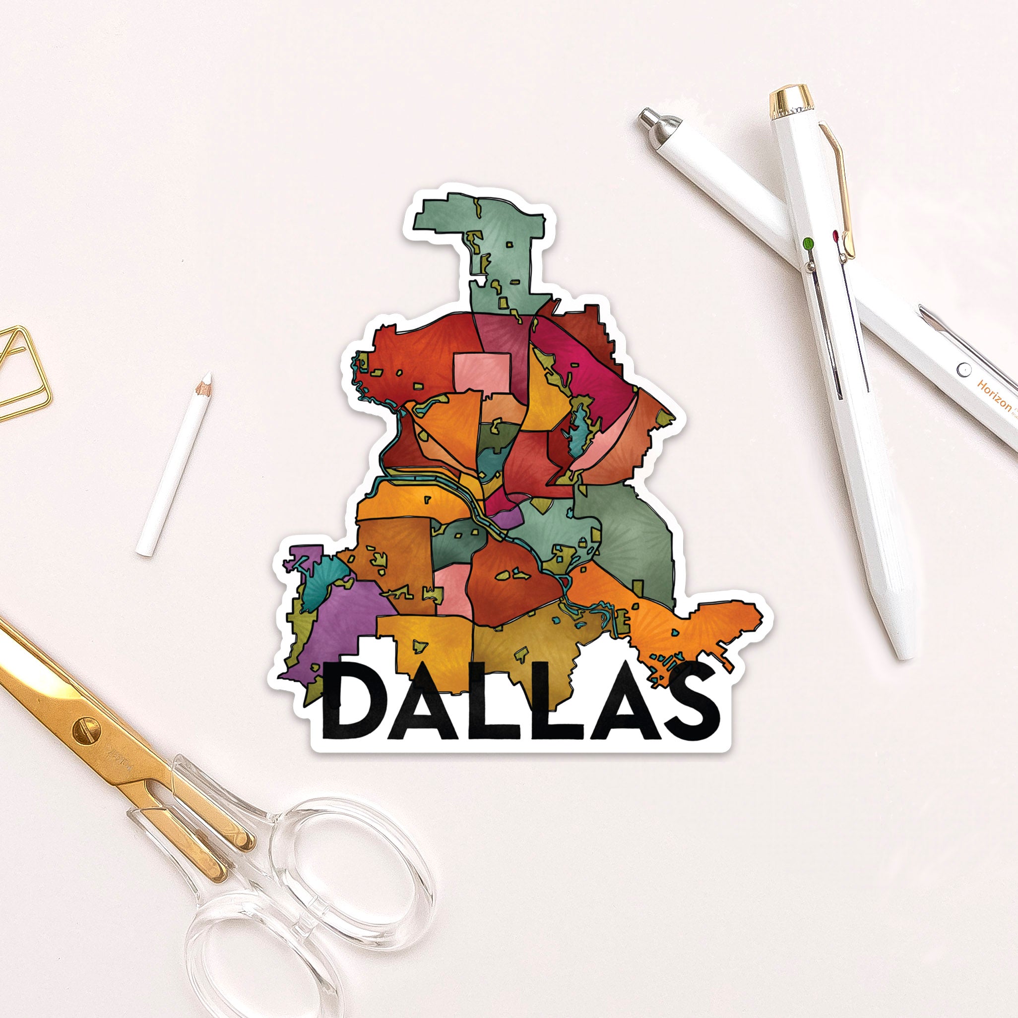 Dallas Neighborhoods Sticker