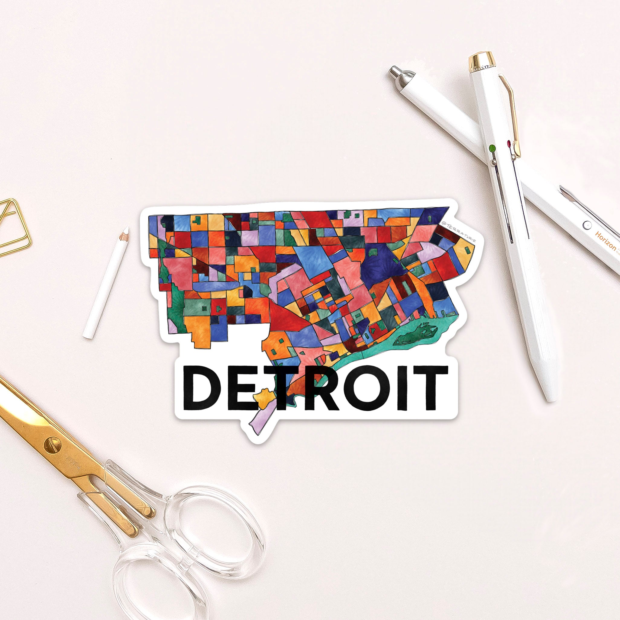 Detroit Neighborhoods Sticker