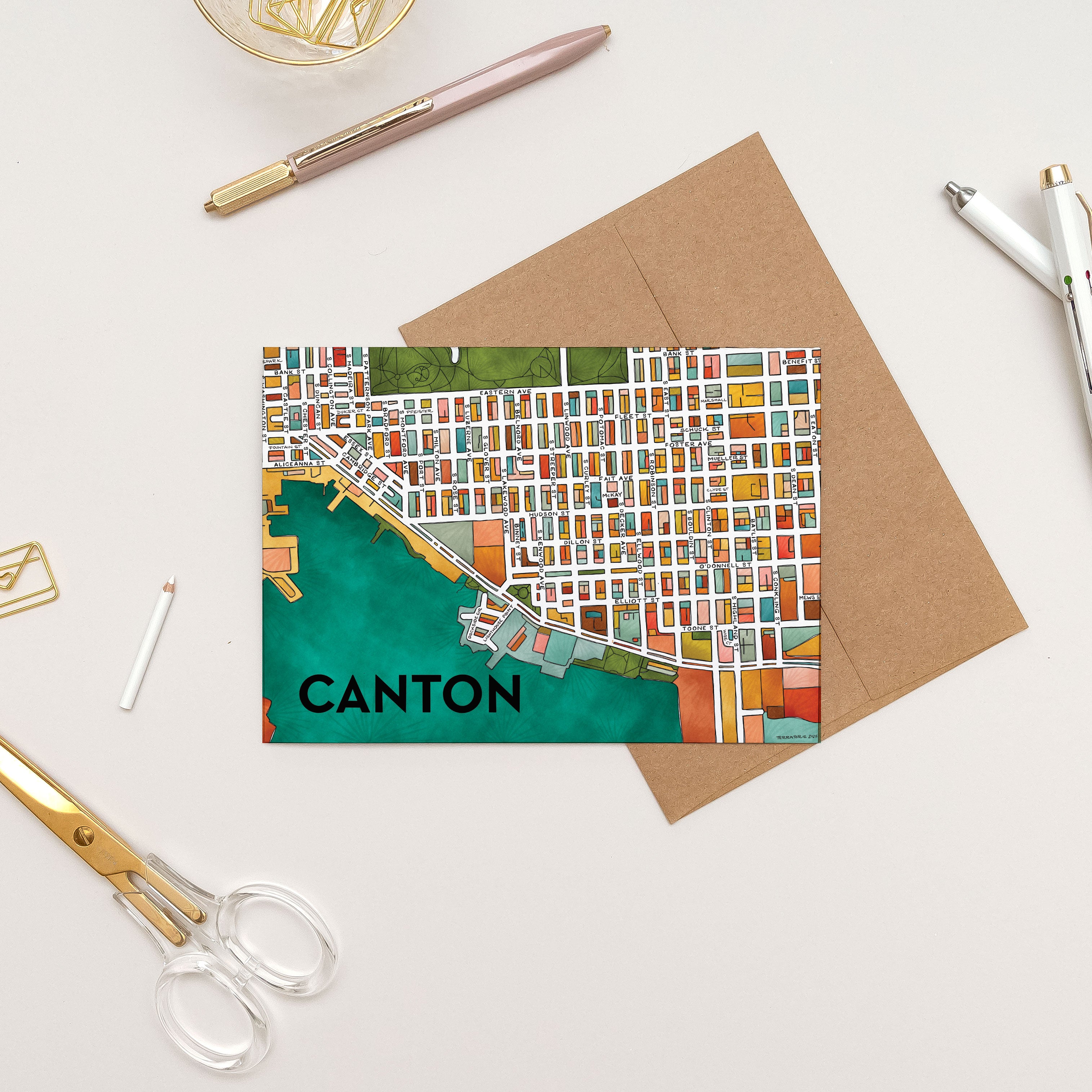 Canton (Baltimore) Greeting Card