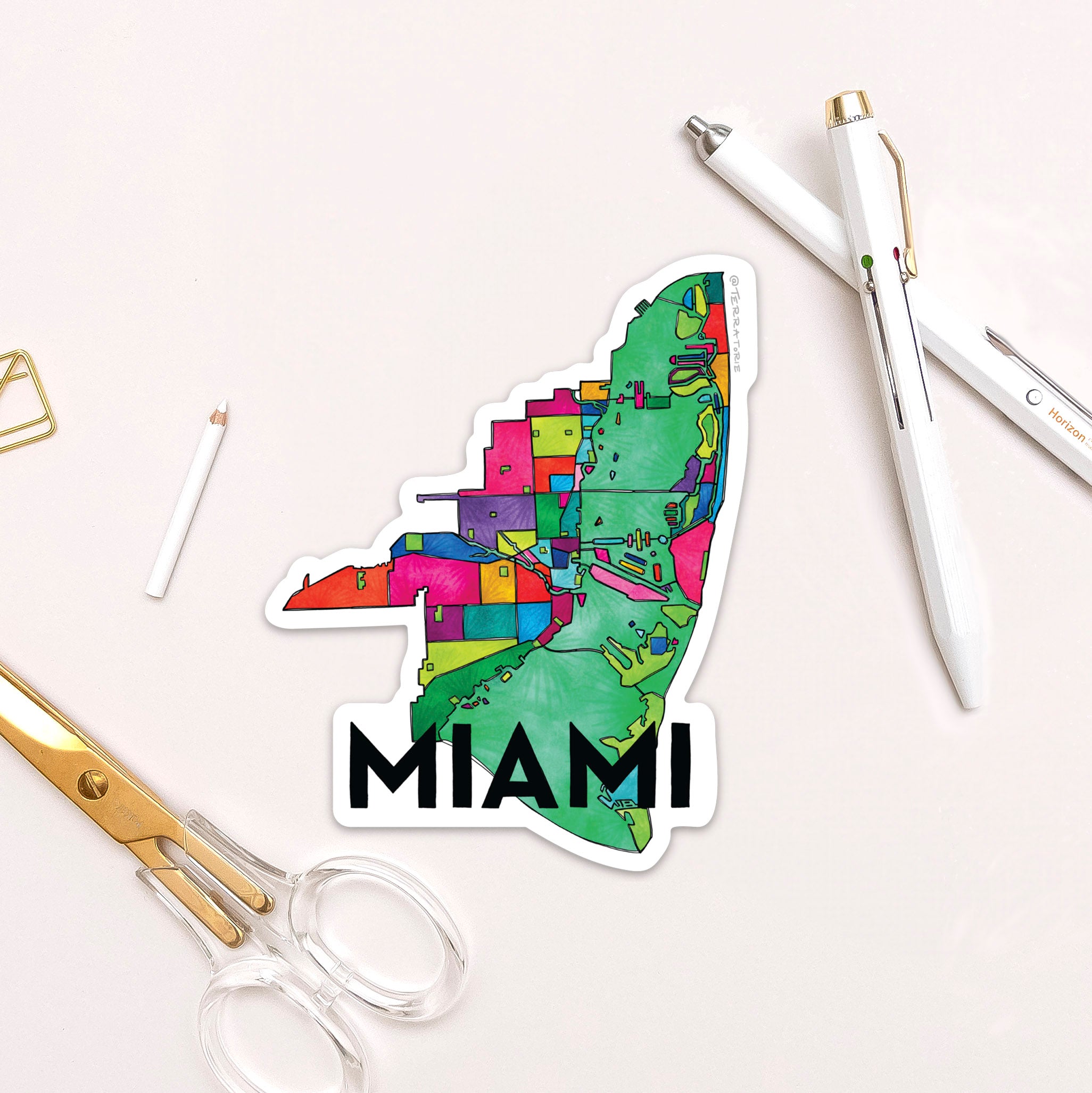 Miami Neighborhoods Sticker