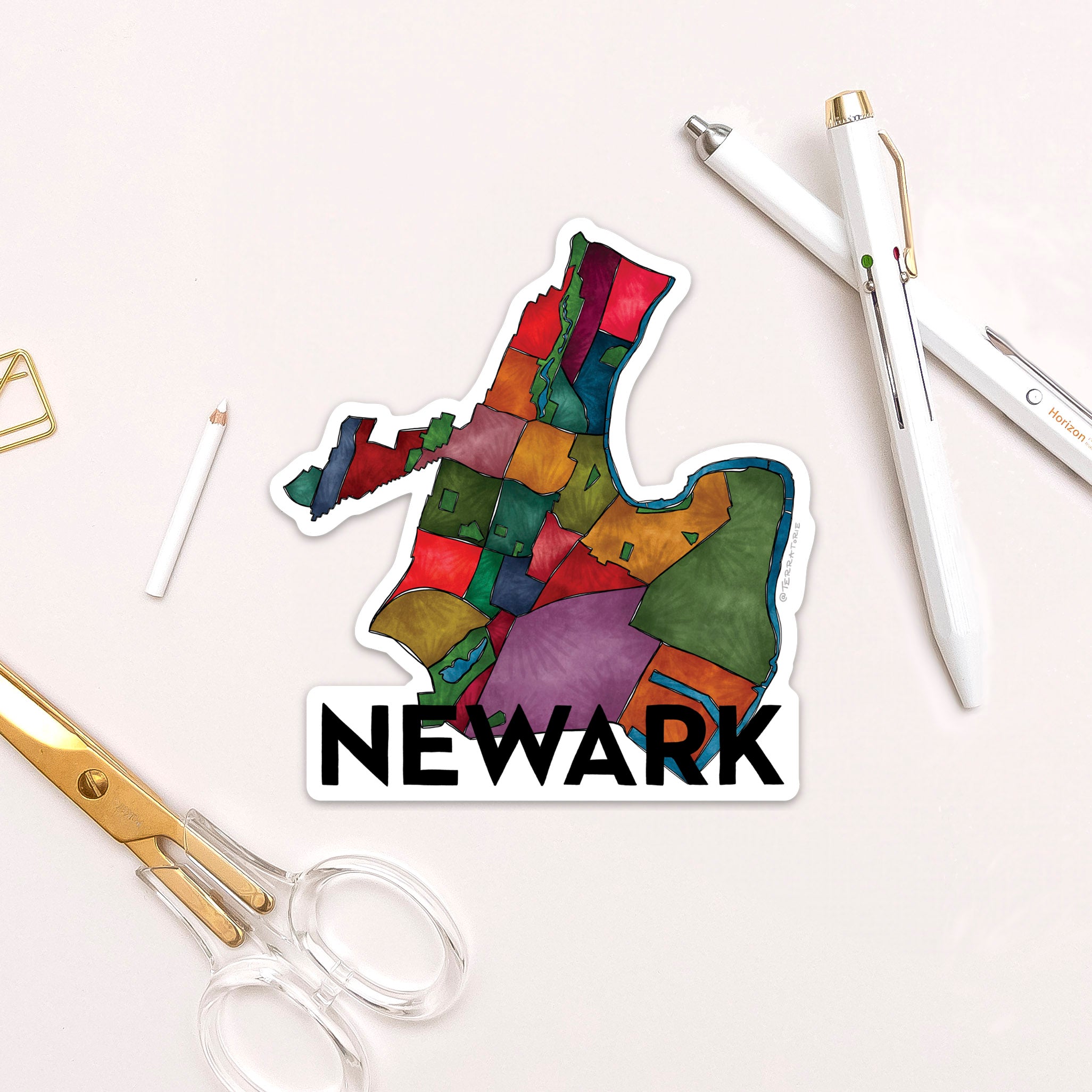 Newark, NJ Neighborhoods Sticker