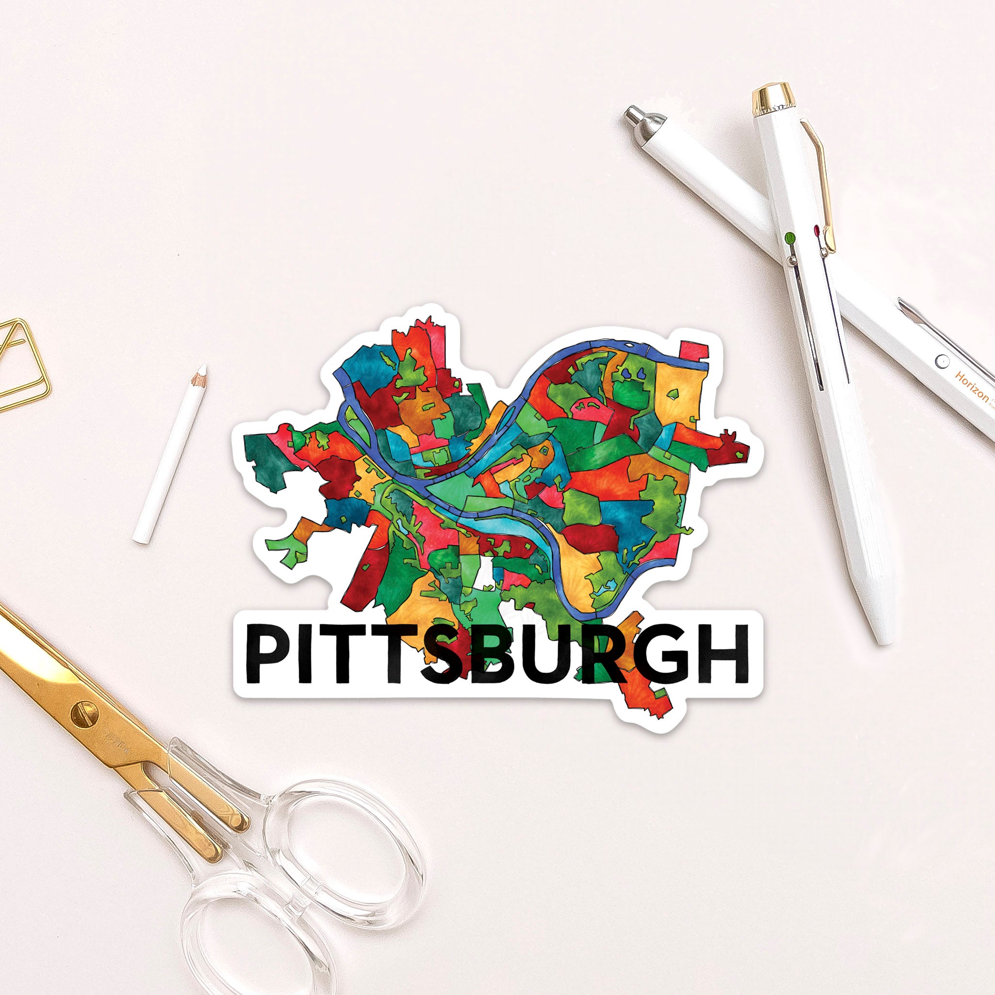Pittsburgh Neighborhoods Sticker