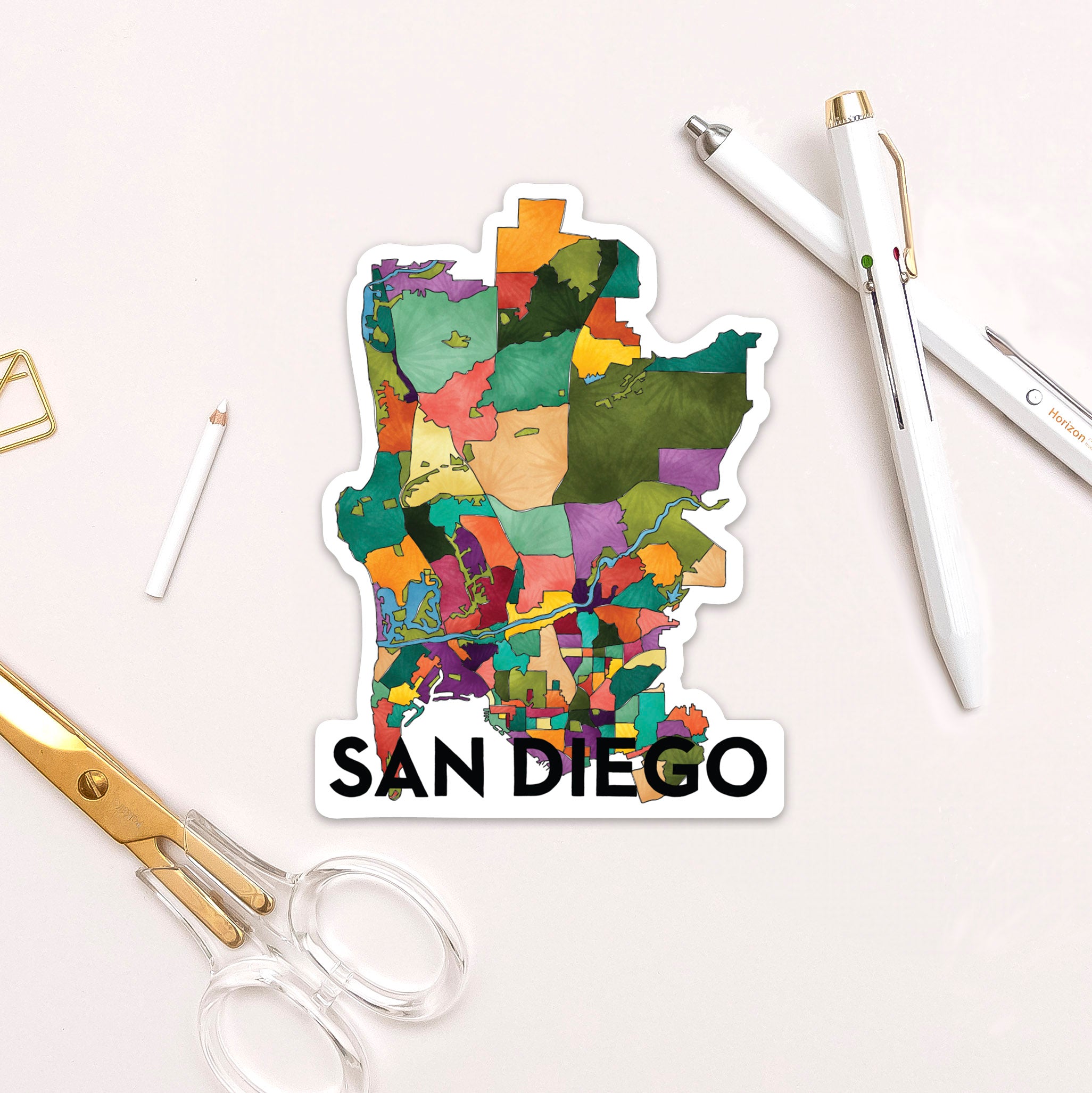 San Diego Neighborhoods Sticker
