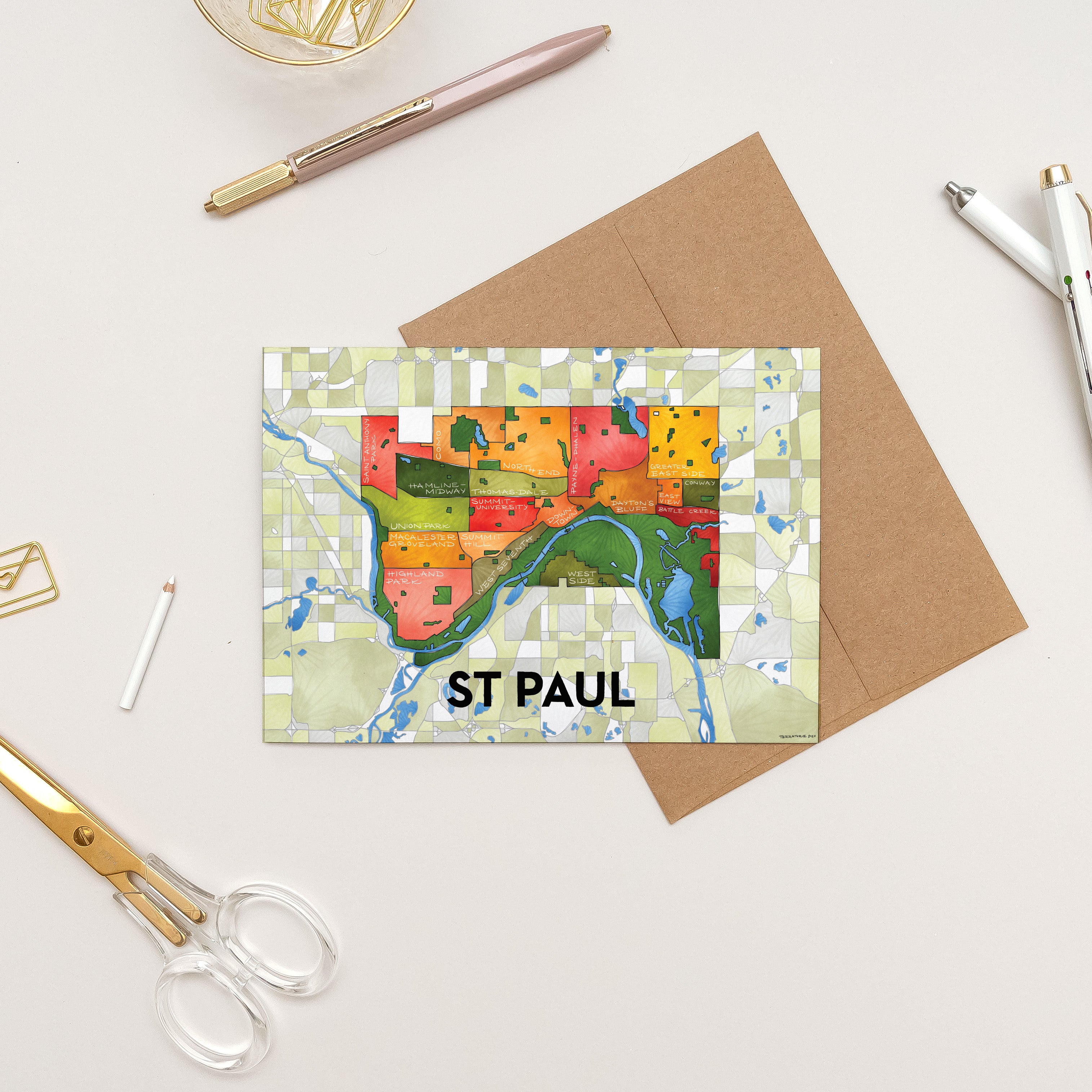 St. Paul Neighborhoods Greeting Card