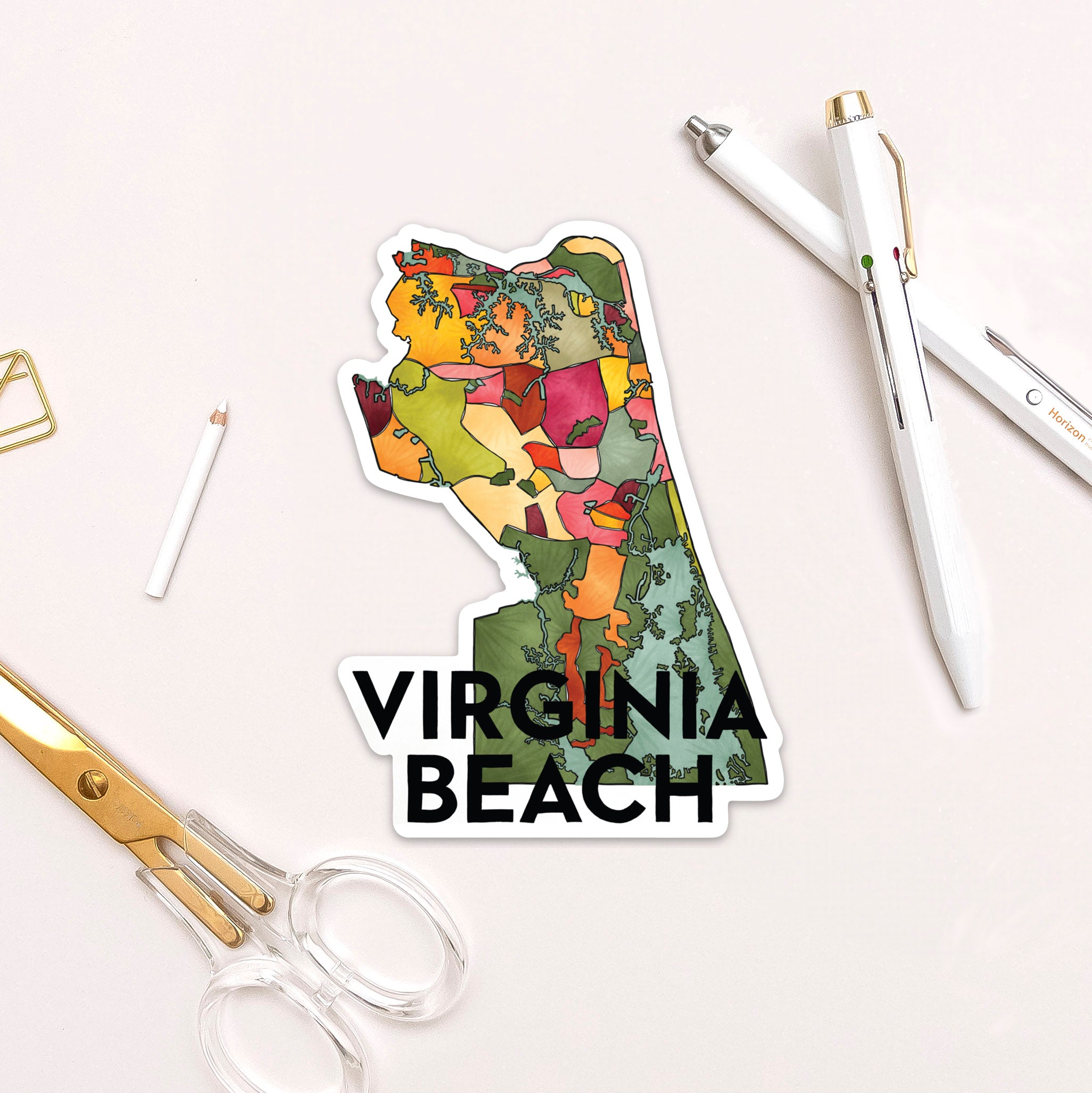 Virginia Beach Neighborhoods Sticker