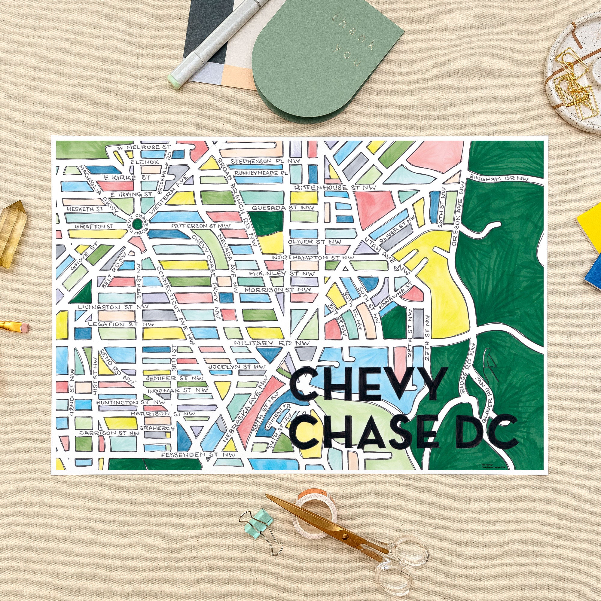 Chevy Chase DC Print