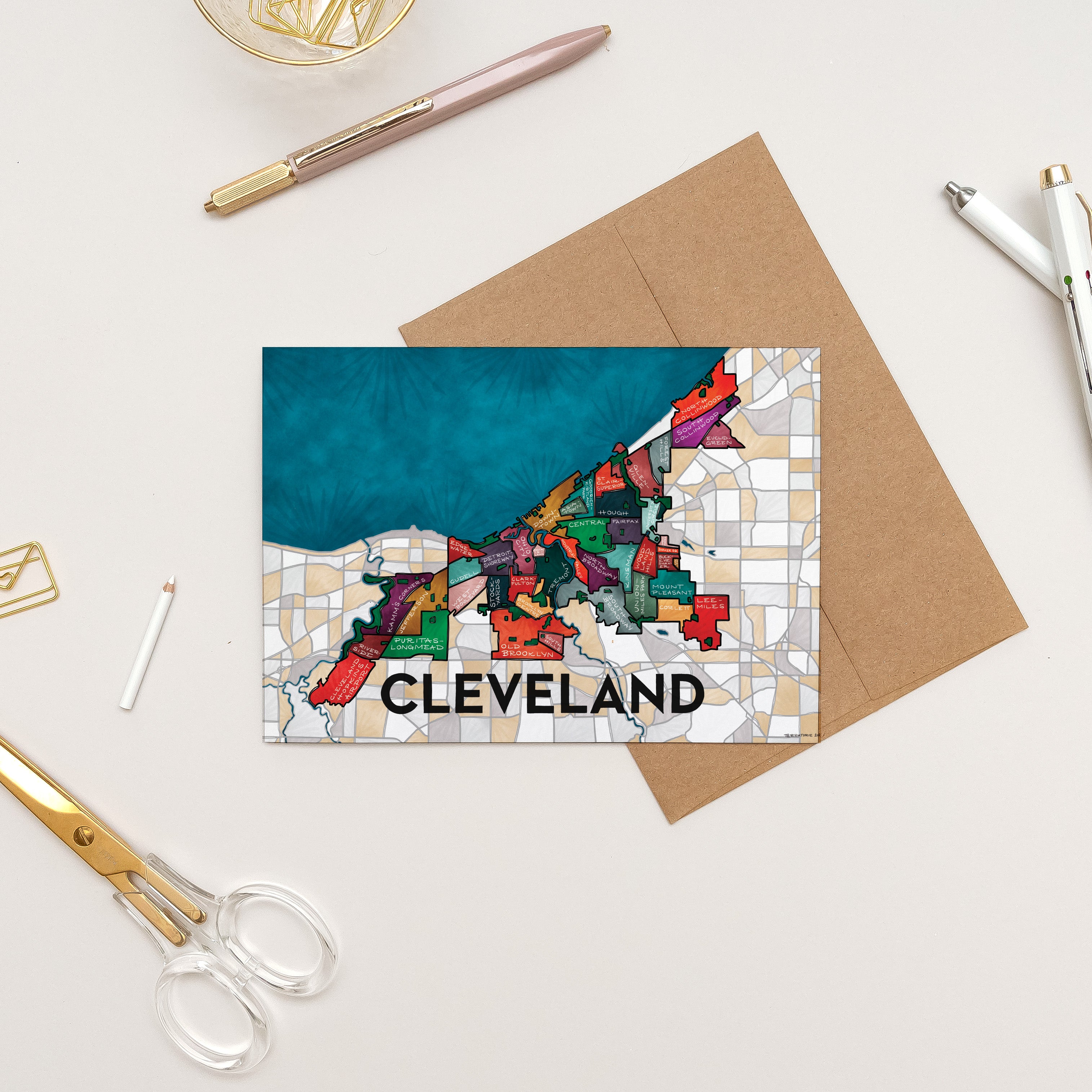 Cleveland Neighborhoods Greeting Card