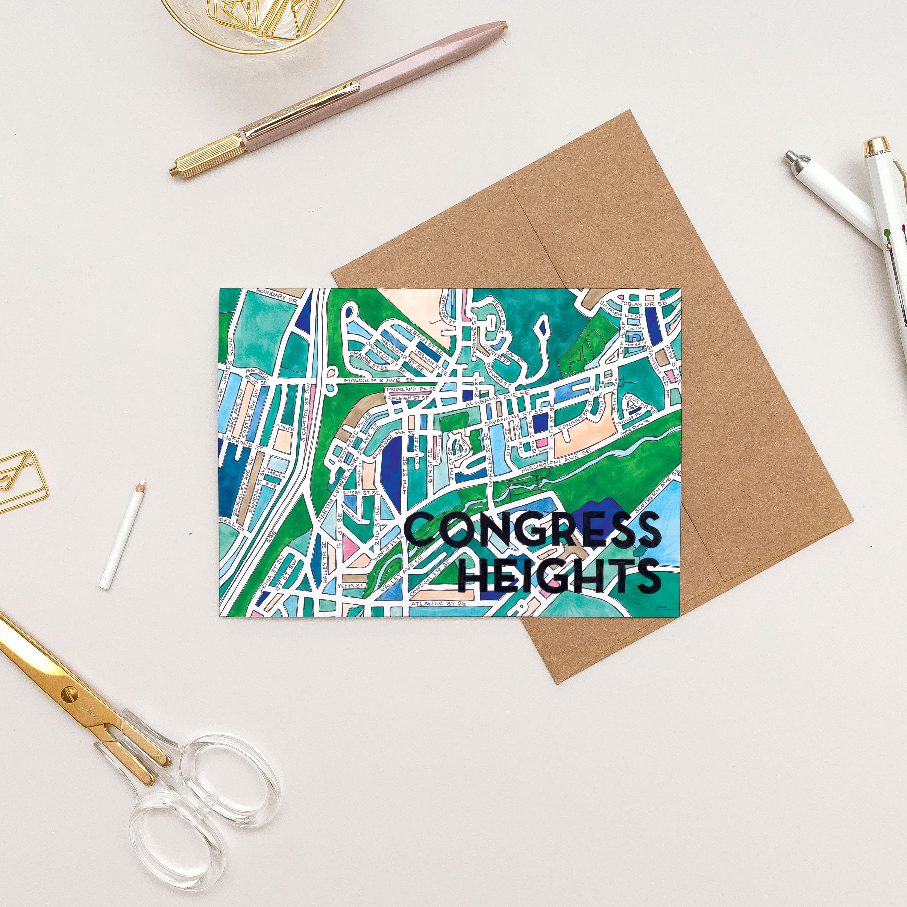 Congress Heights Greeting Card