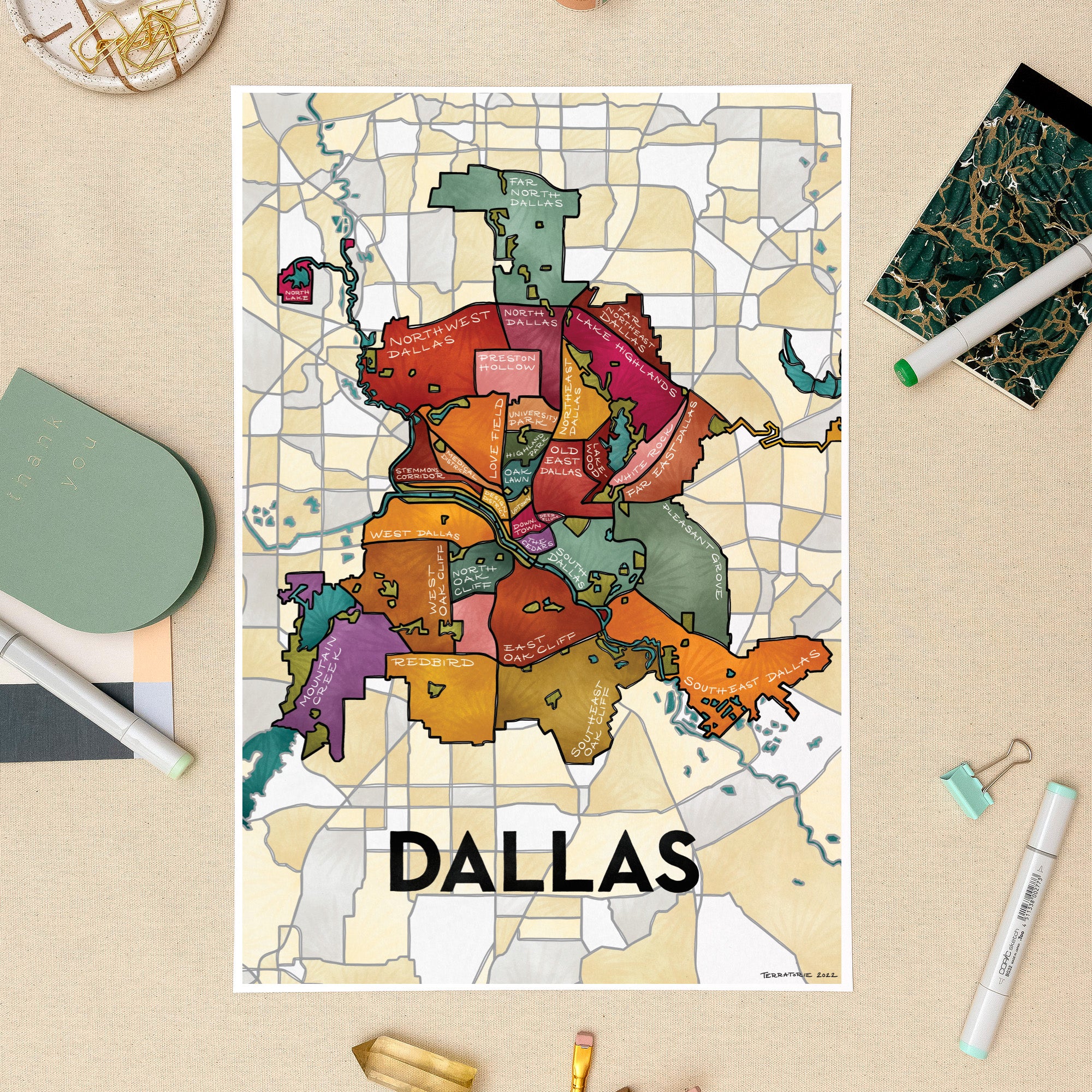 Dallas Map Compas Printable Map Of Dallas Area