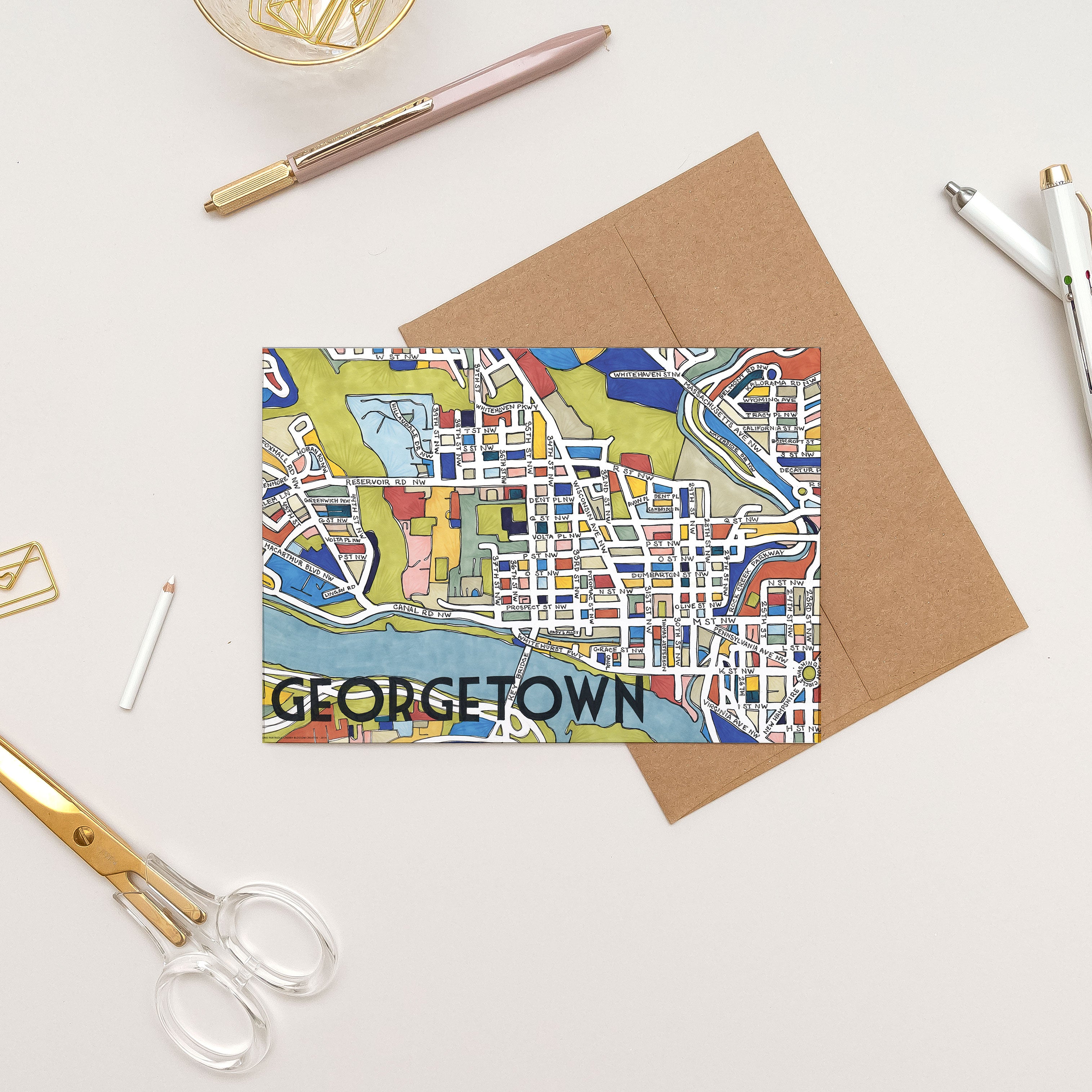 Georgetown Greeting Card