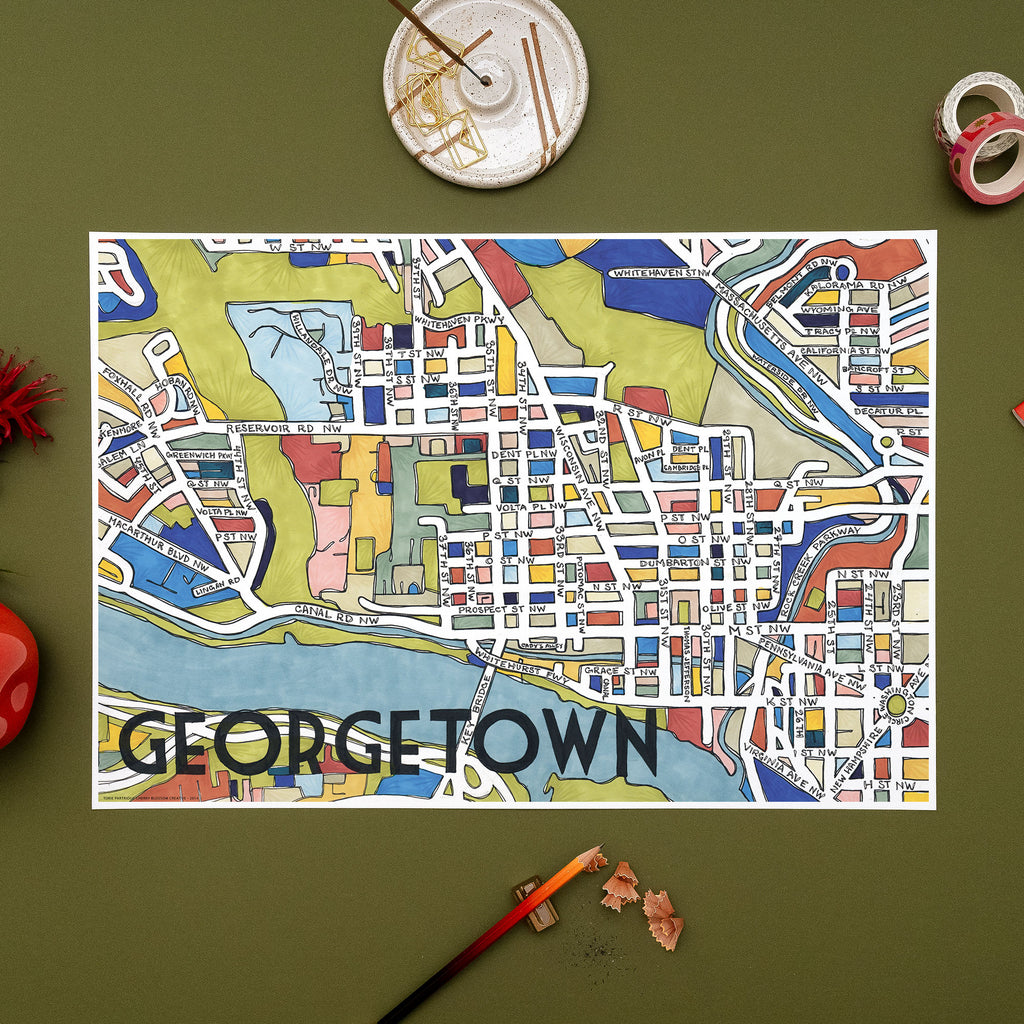 Los Angeles Neighborhoods Greeting Card — Terratorie Maps + Goods