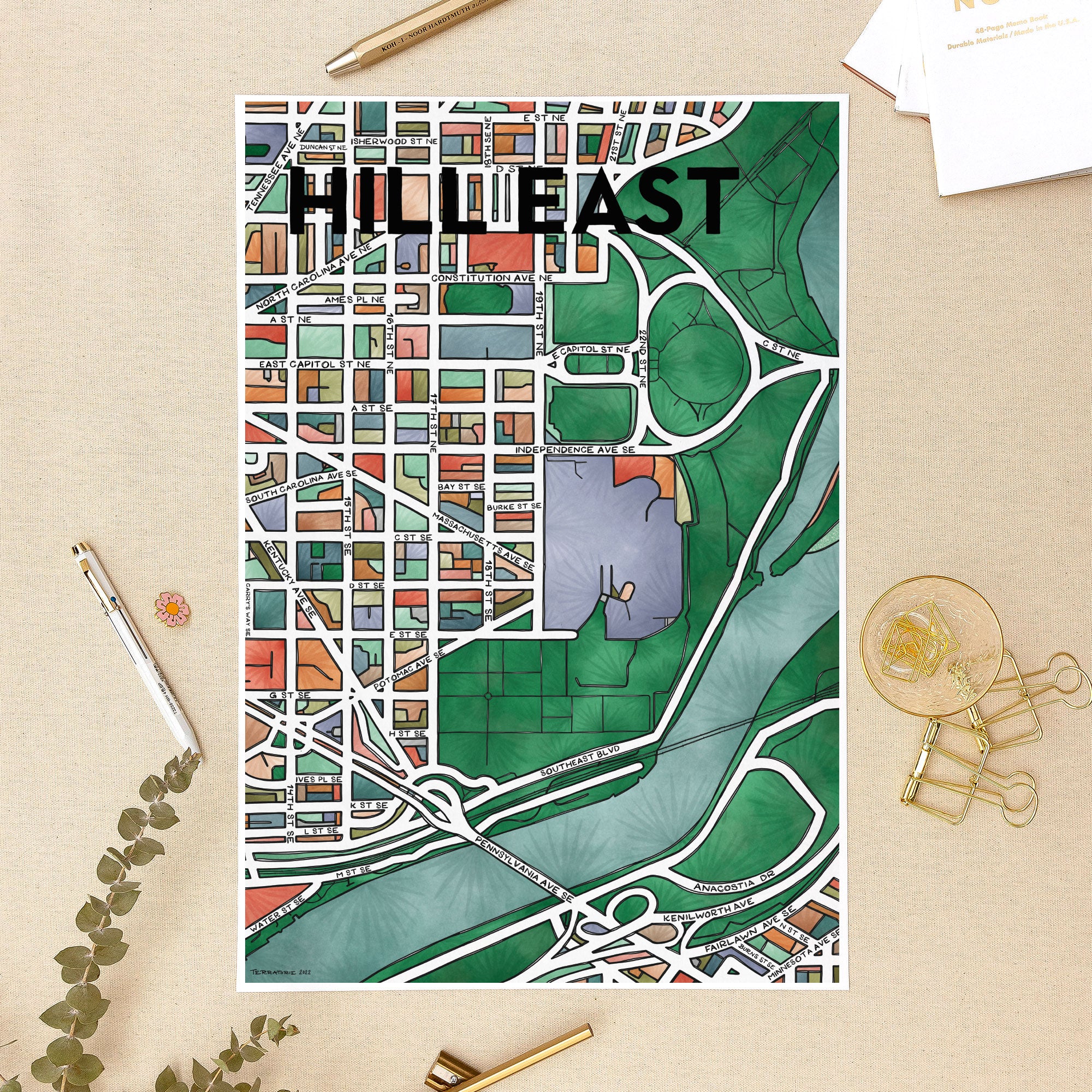 Hill East Print