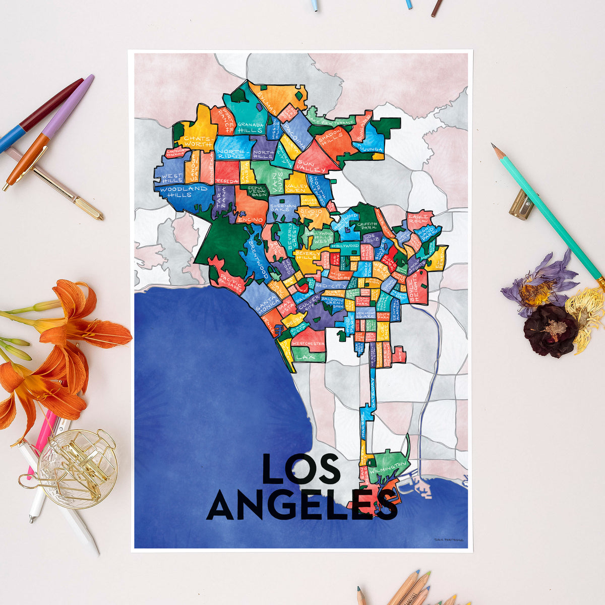 Postcards of L.A. neighborhoods that are definitely not cities