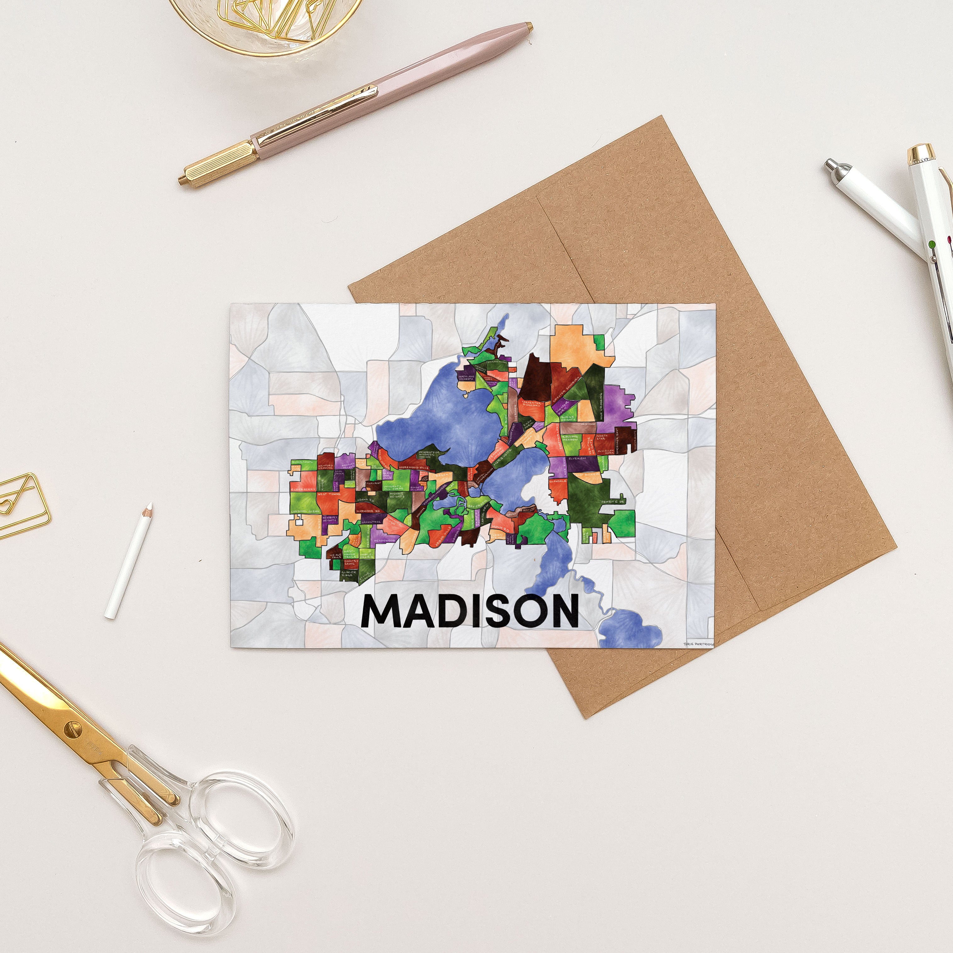 Madison Neighborhoods Greeting Card
