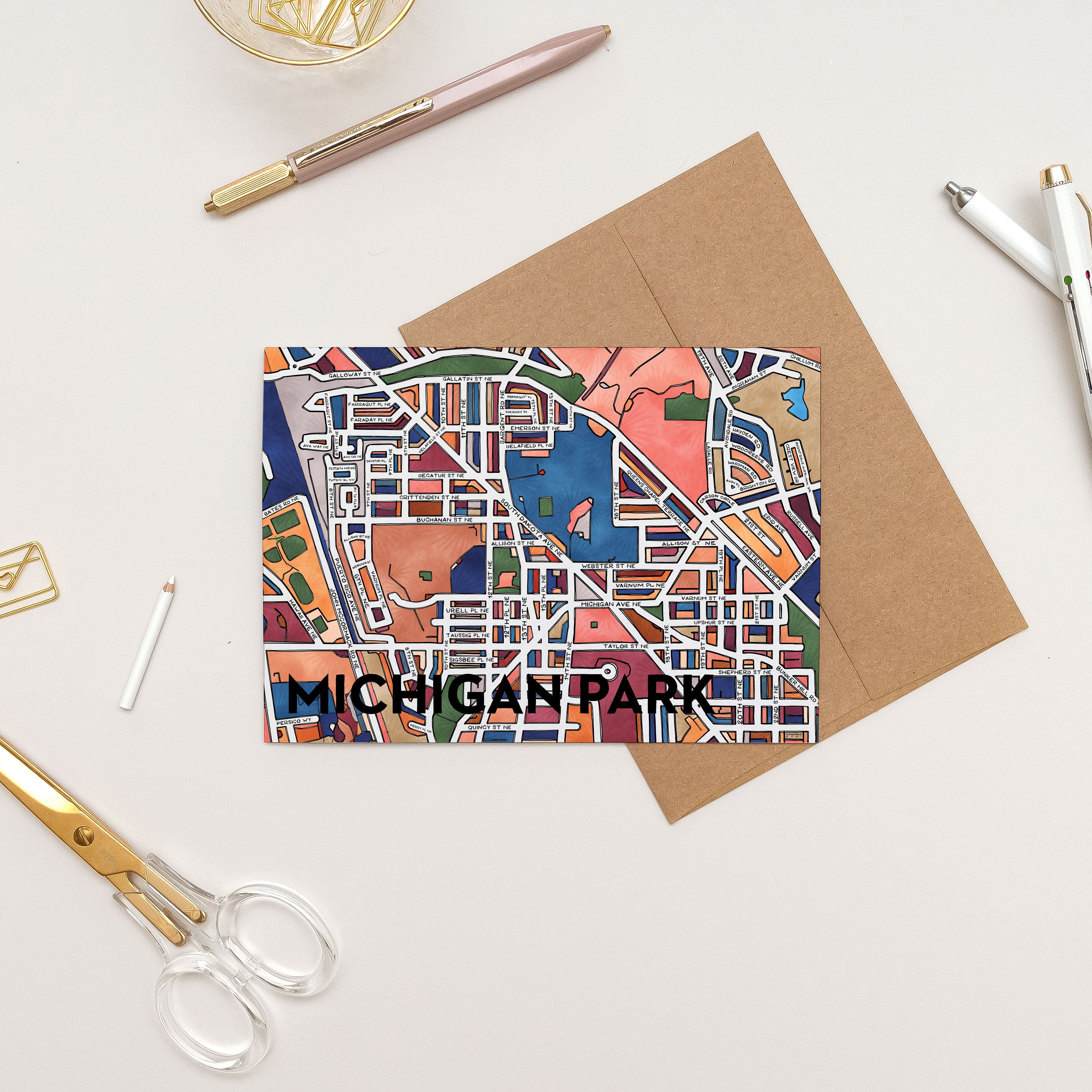 Michigan Park Greeting Card