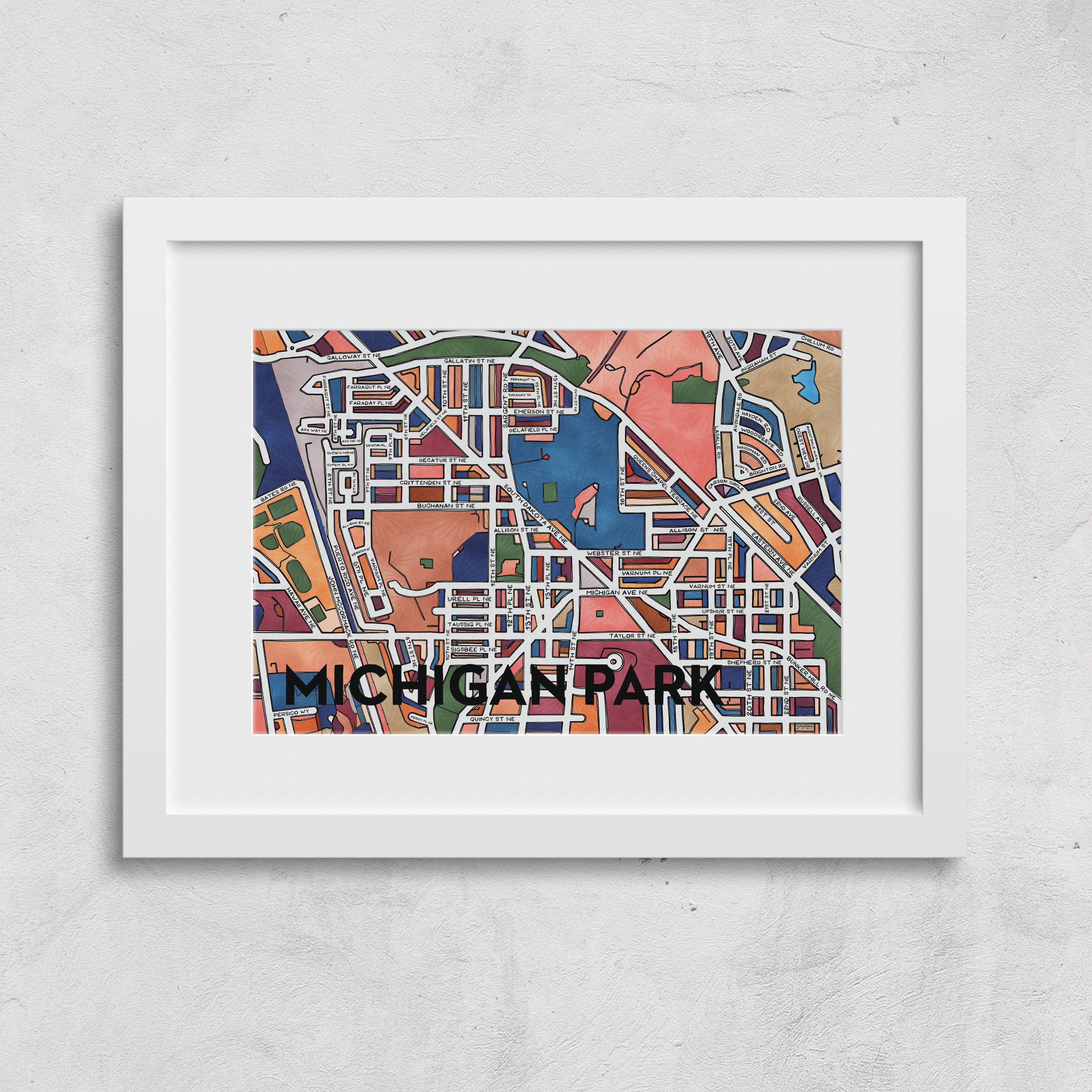 Michigan Park Print