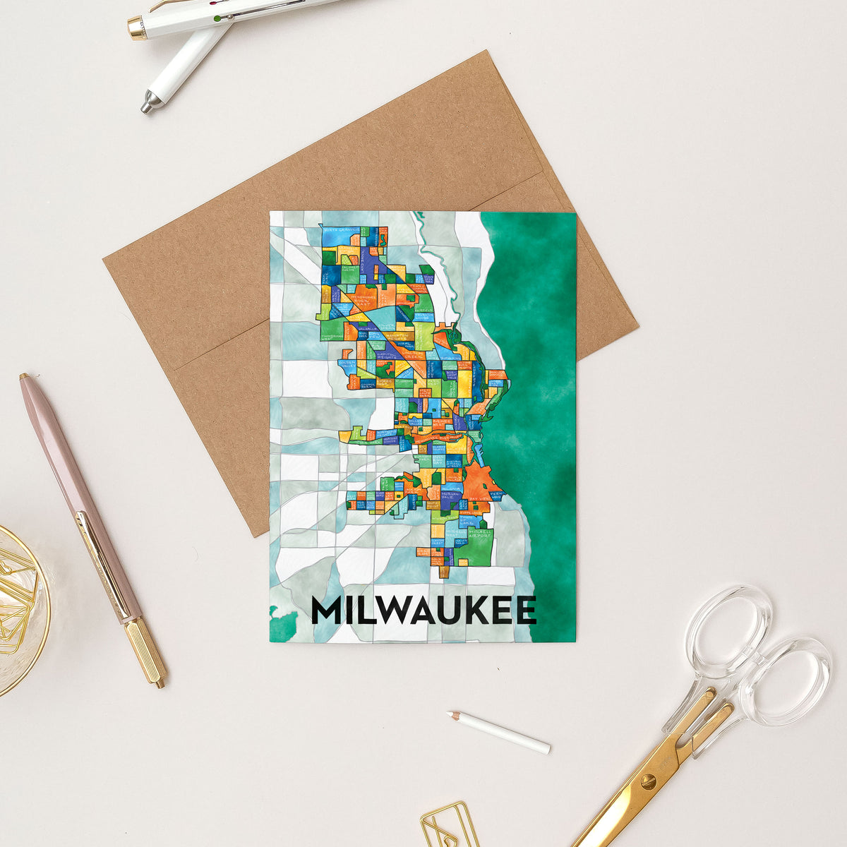 Milwaukee Greeting Card — Terratorie Maps + Goods