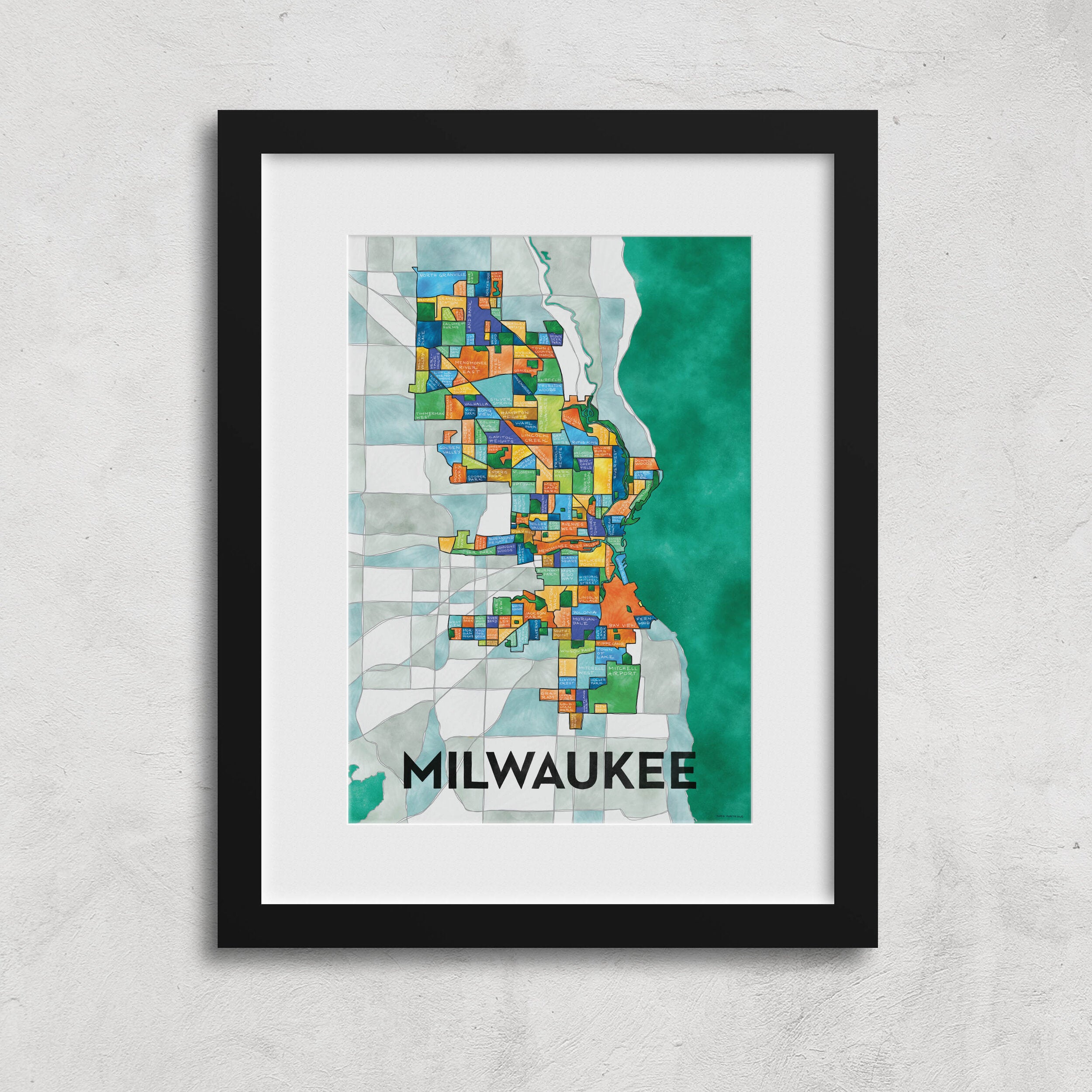 Milwaukee Neighborhoods Print