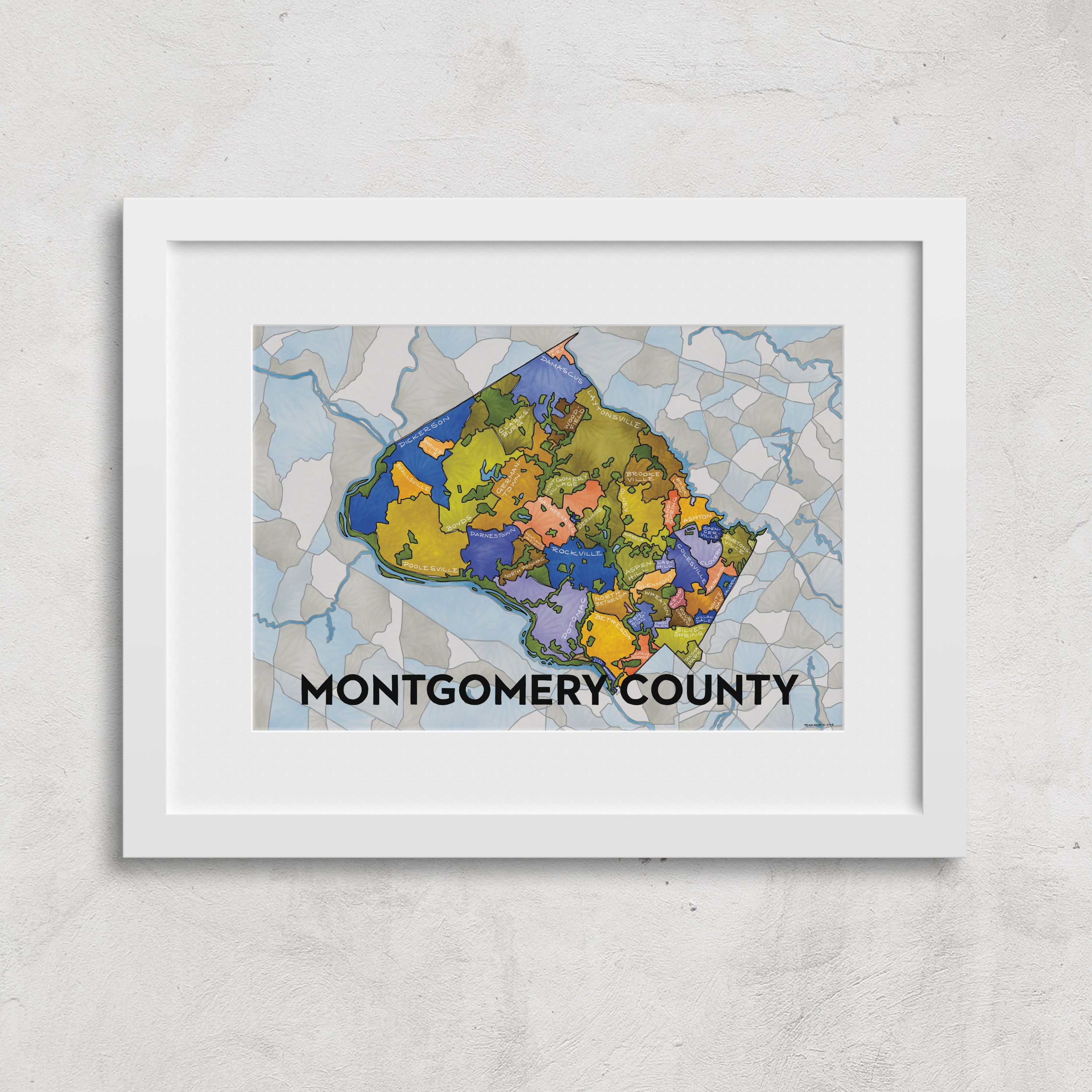 Montgomery County Neighborhoods Print
