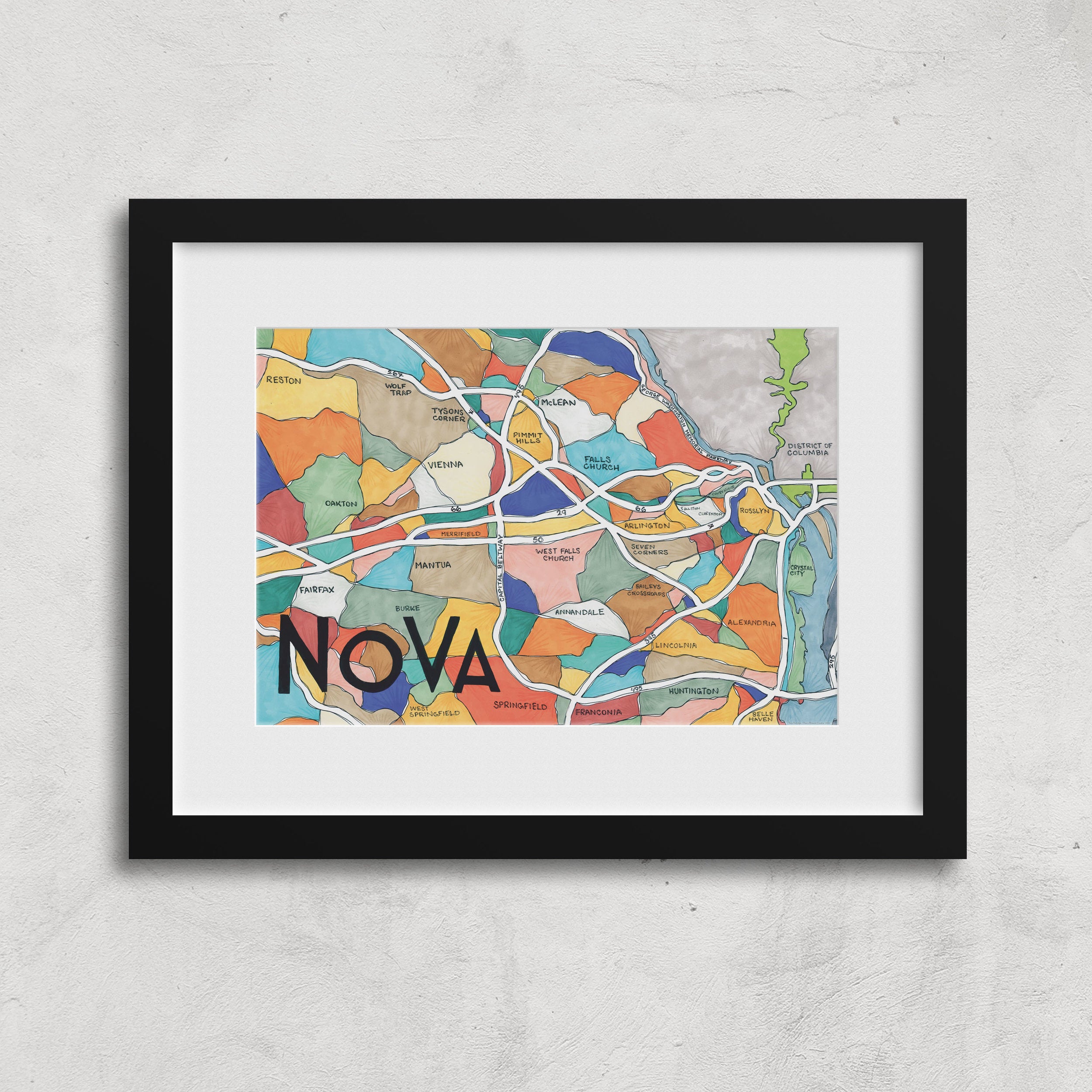 Northern Virginia (NoVA) Print