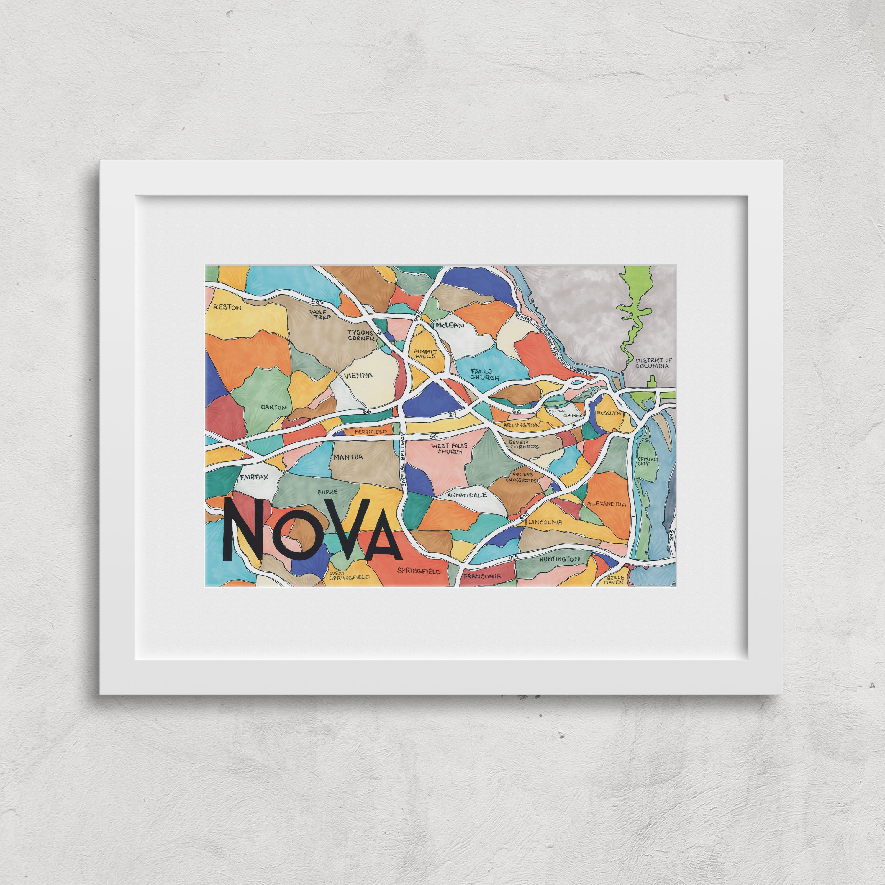 Northern Virginia (NoVA) Print