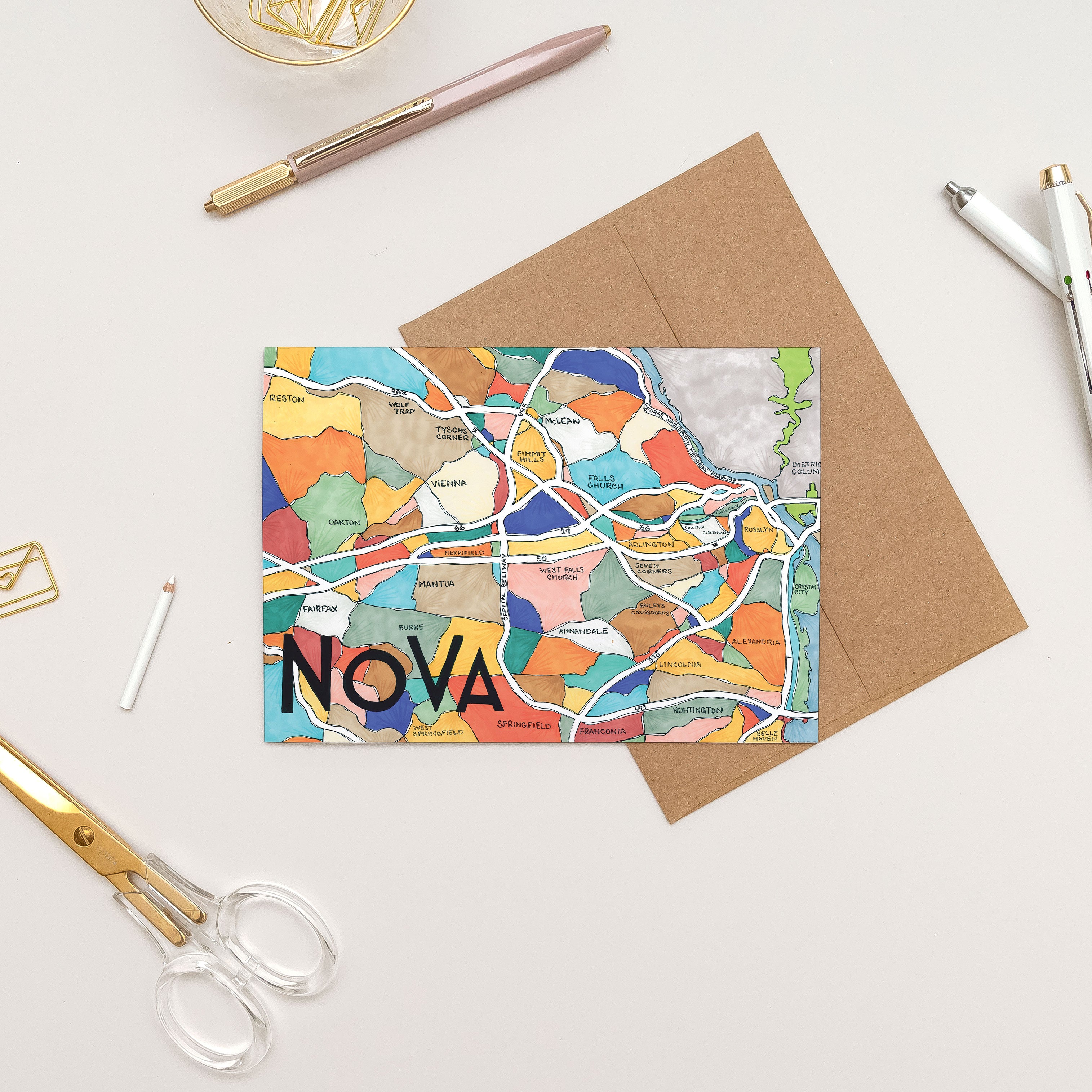 Northern Virginia (NoVA) Greeting Card