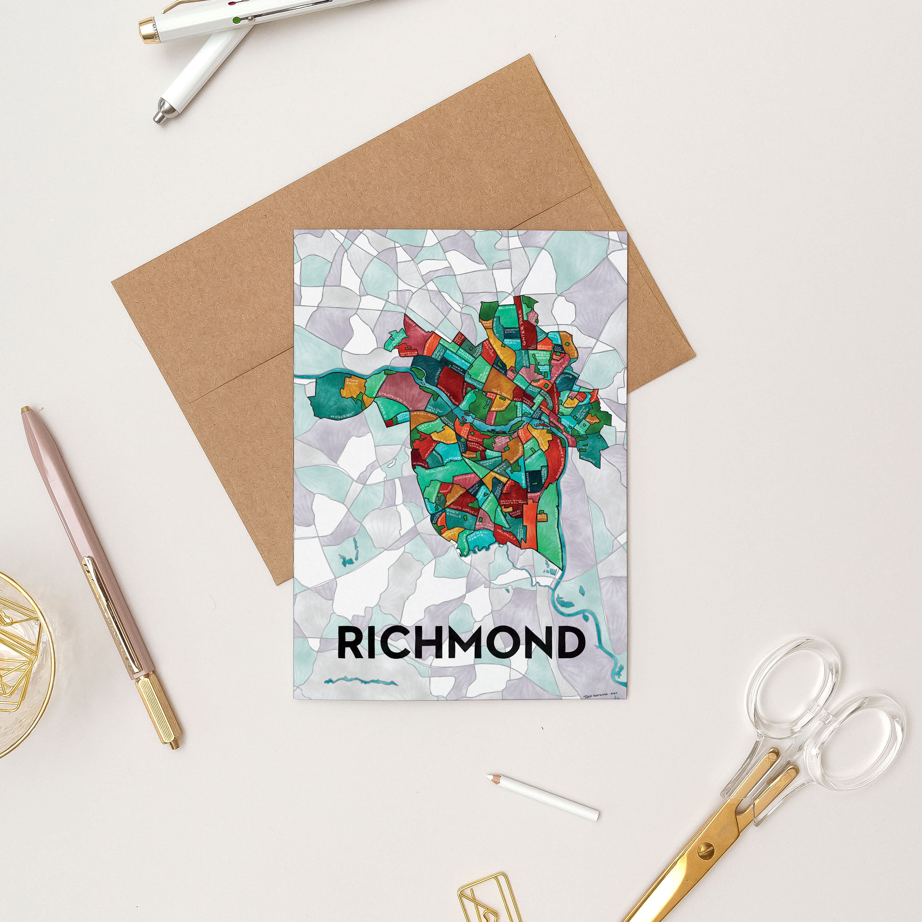 Richmond Neighborhoods Greeting Card