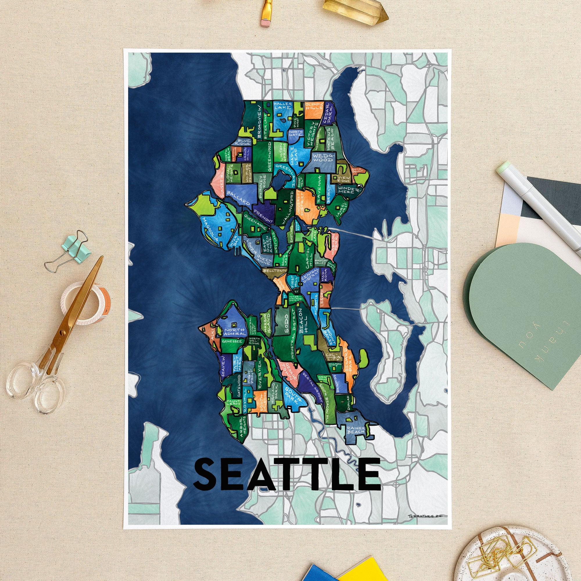 Seattle Print