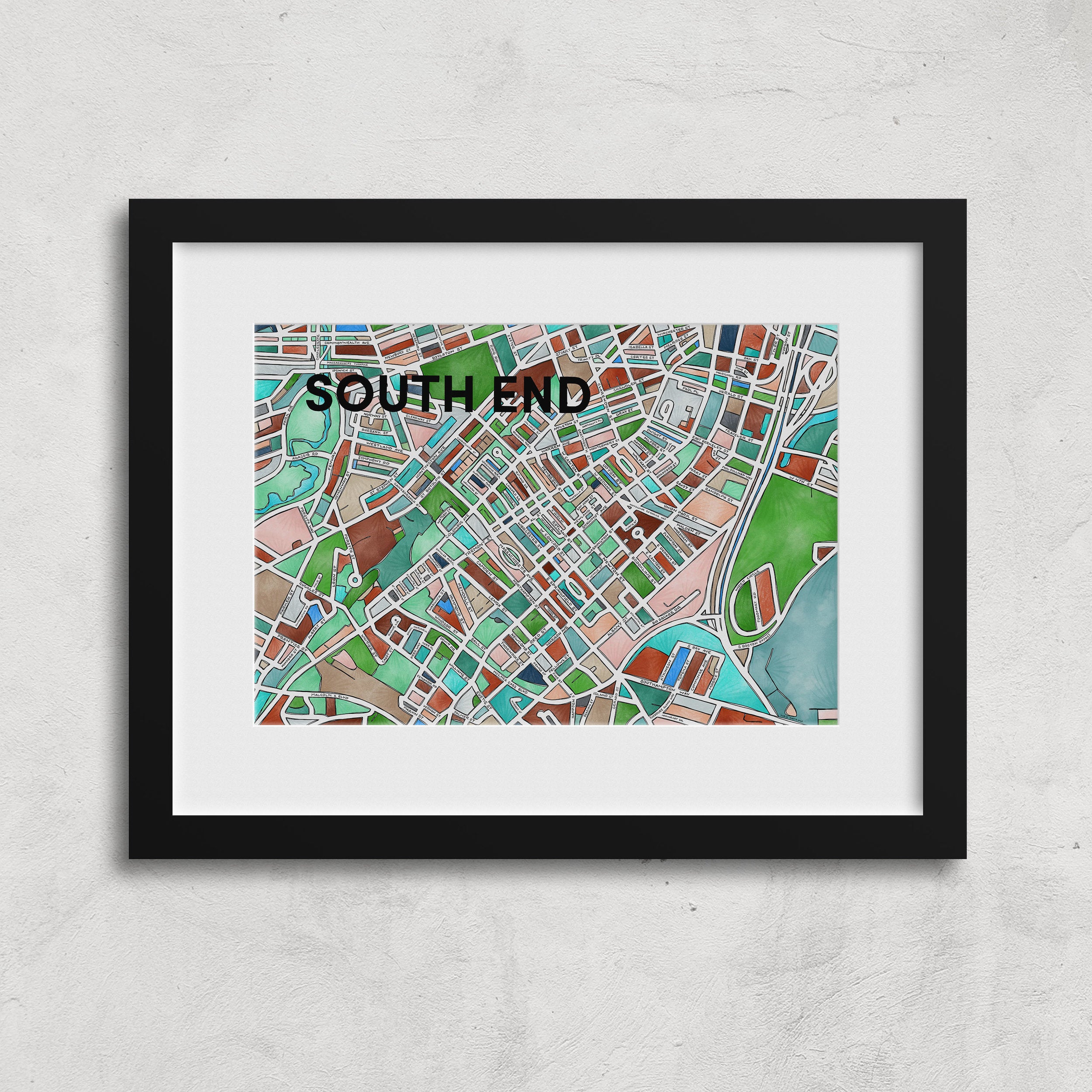 South End (Boston) Print