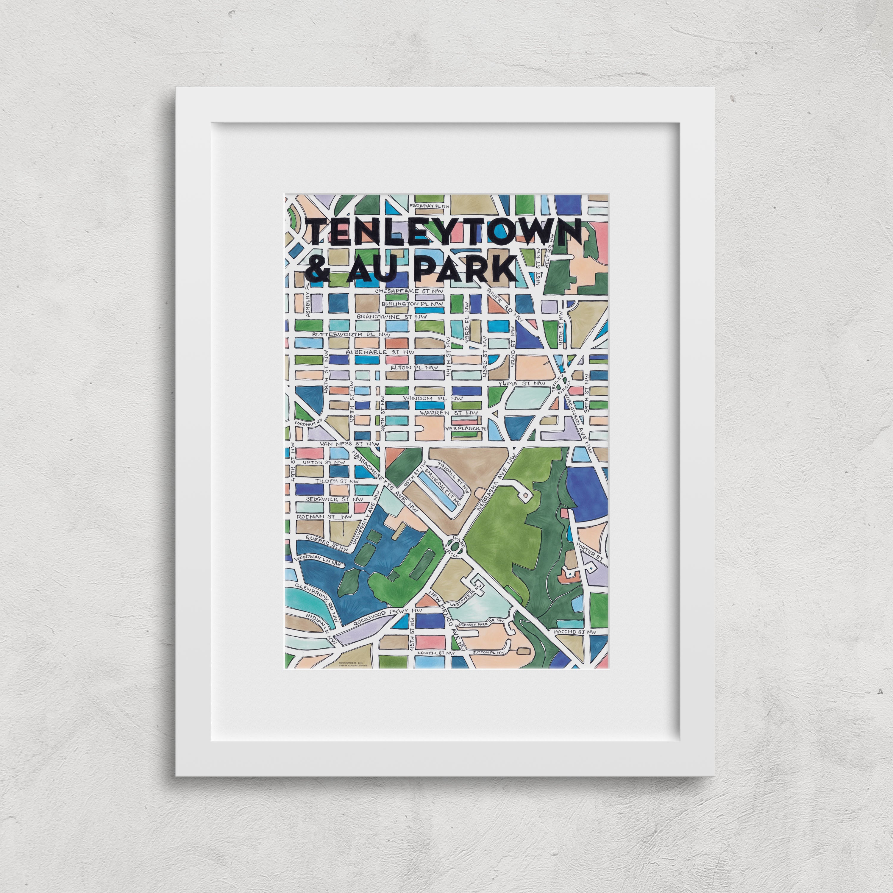Tenleytown & AU Park Print