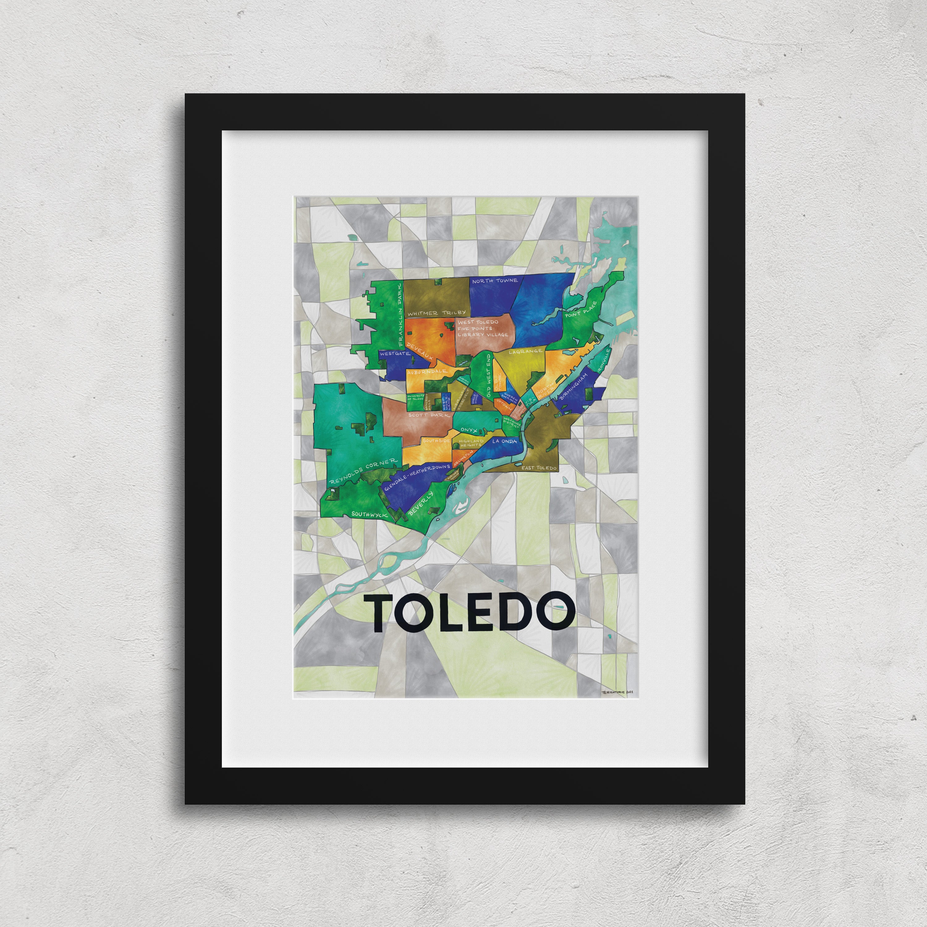 Toledo Neighborhoods Print