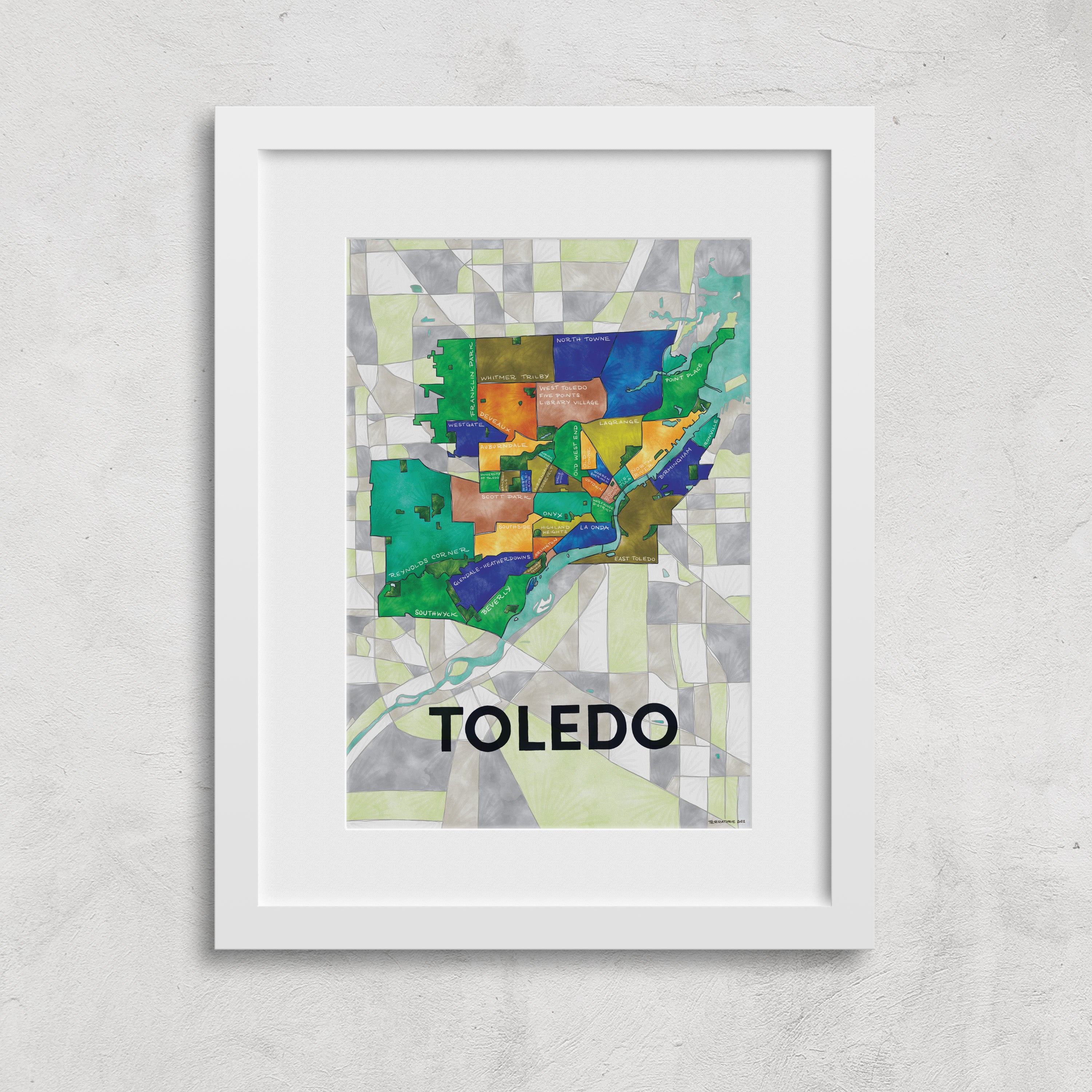 Toledo Neighborhoods Print