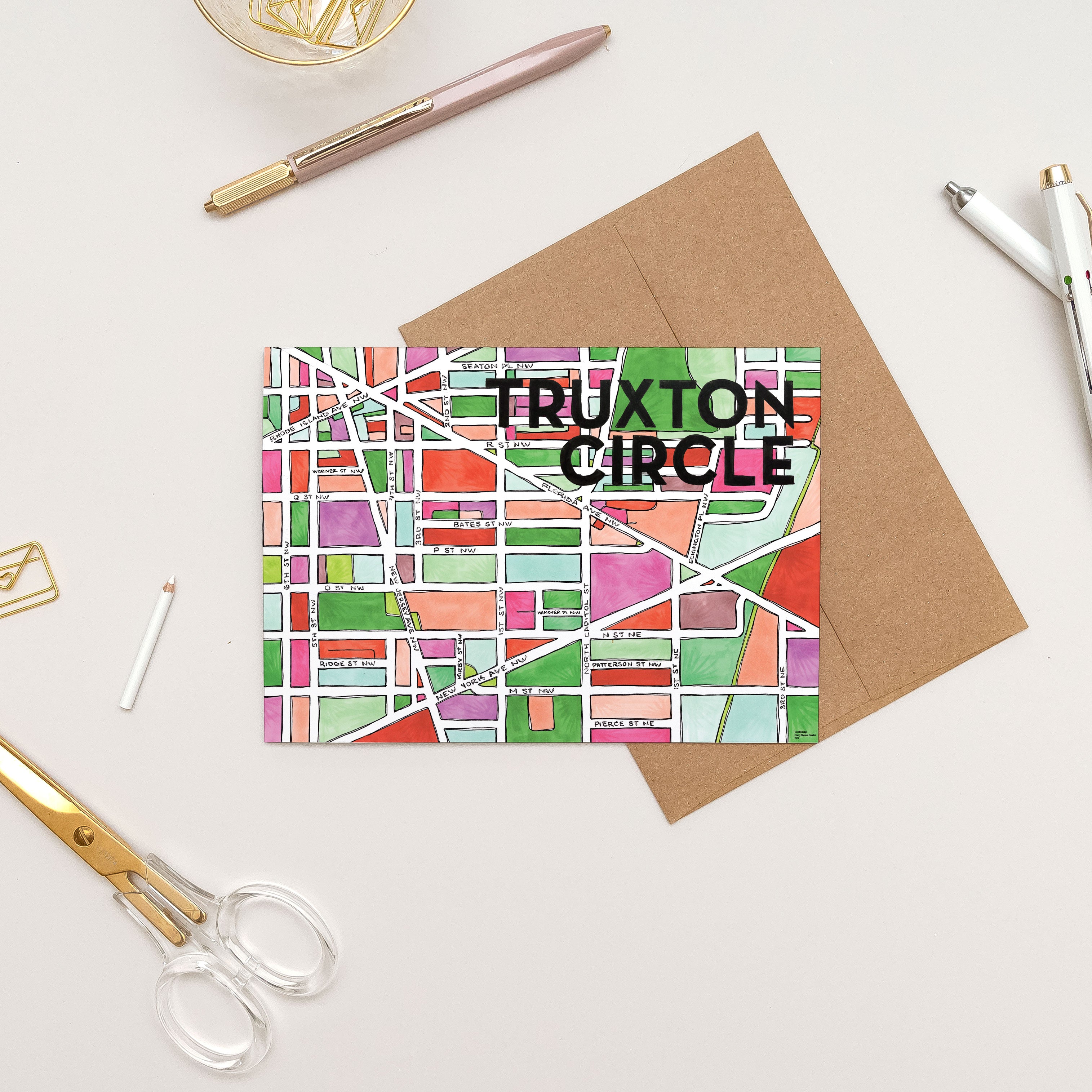 Truxton Circle Greeting Card