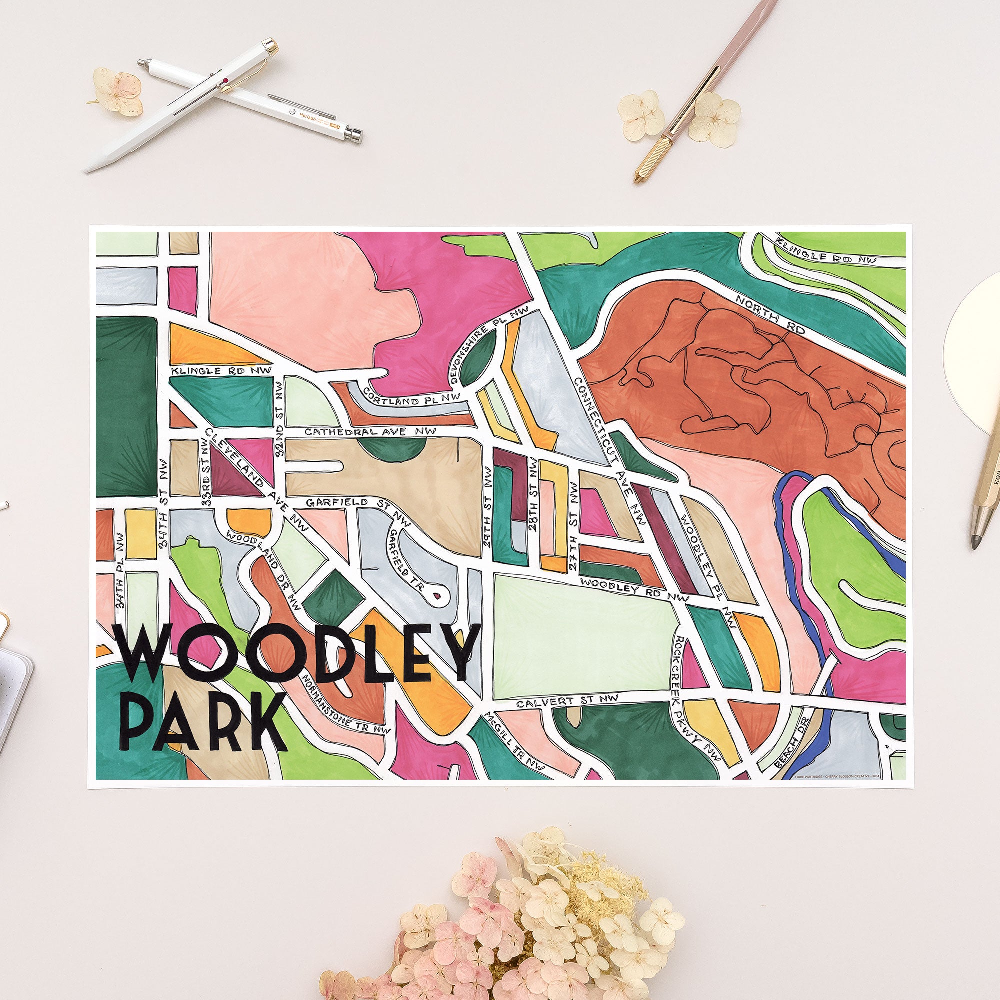 Woodley Park Print